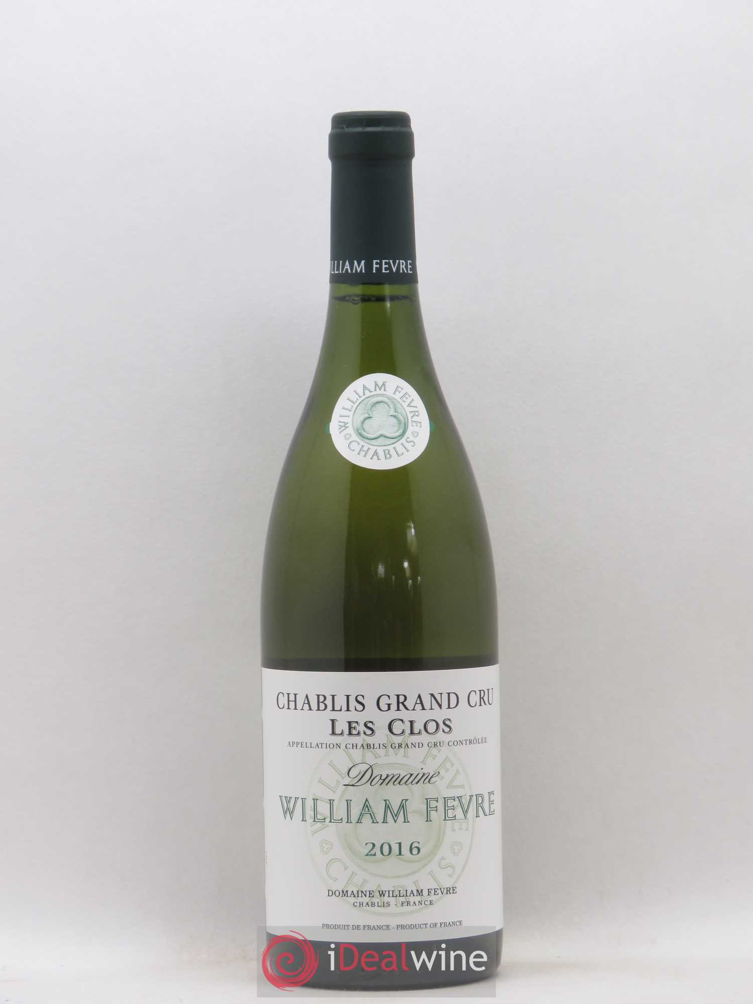 Chablis Grand Cru Les Clos William Fèvre 2016 - Lot de 1 bouteille - 0