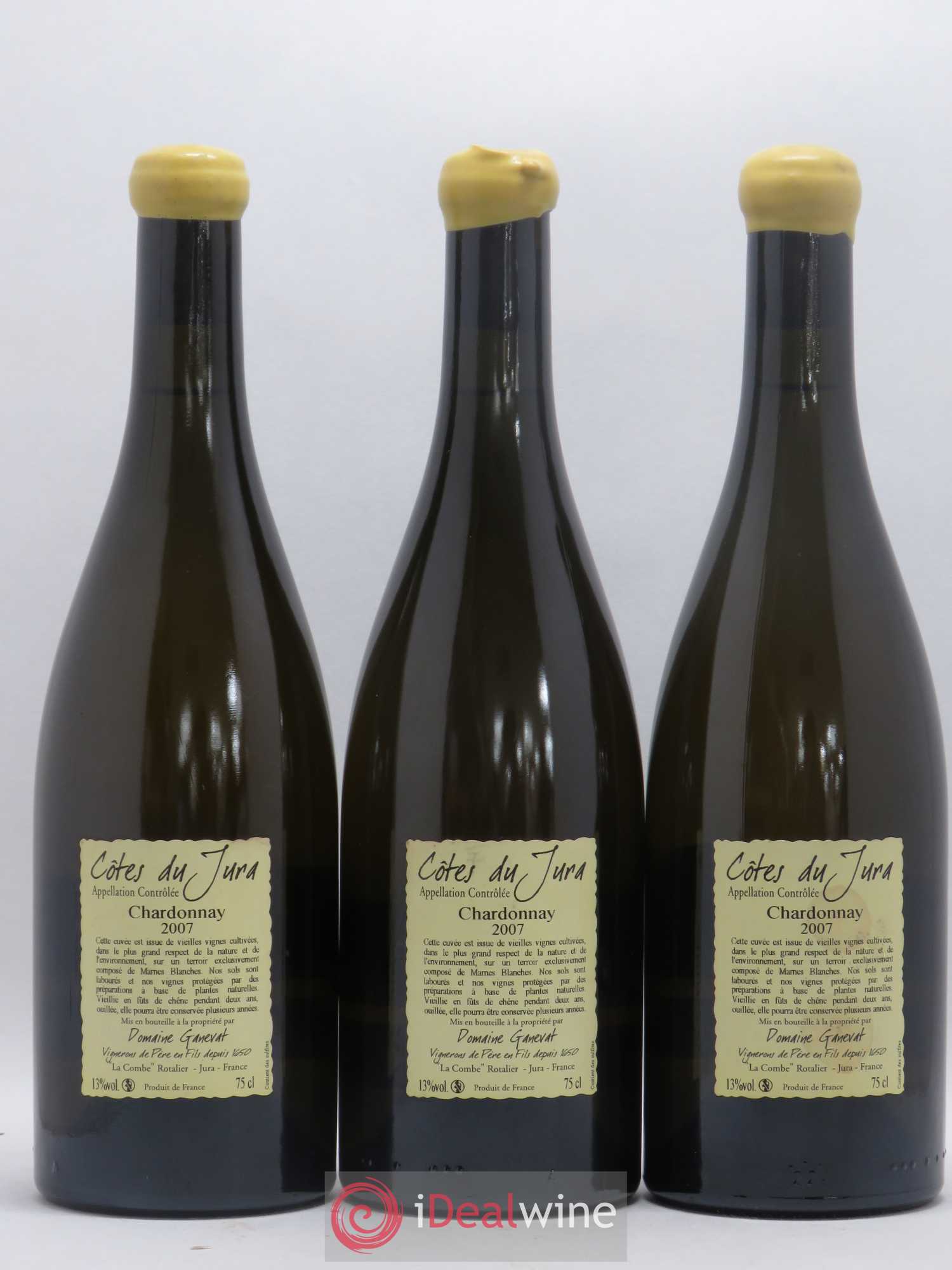 Côtes du Jura Les Grands Teppes Vieilles Vignes Jean-François Ganevat (Domaine) 2007 - Lot de 3 bouteilles - 1