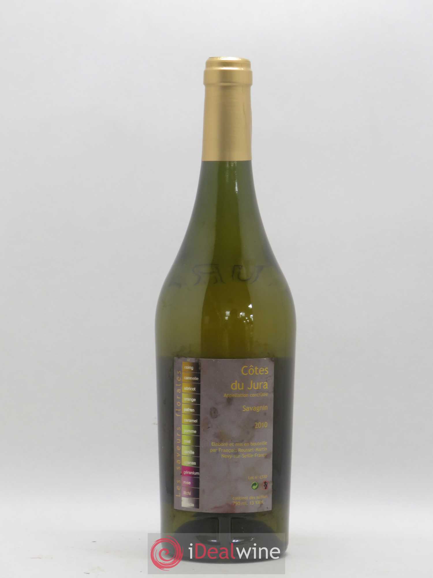 Côtes du Jura Vignes aux Dames Floral N°2 François Rousset-Martin 2010 - Posten von 1 Flasche - 1
