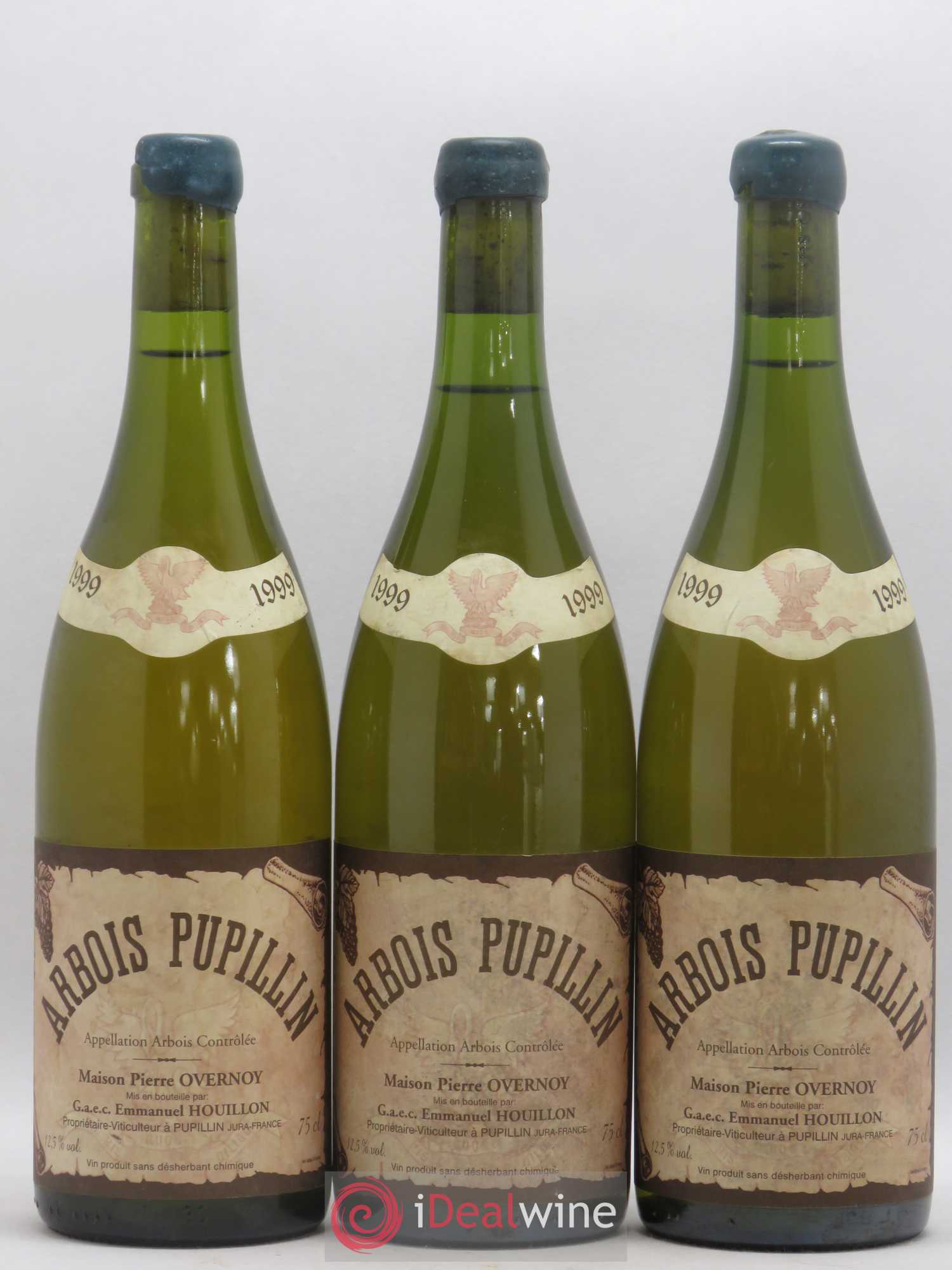 Arbois-Pupillin Tradition Chardonnay Savagnin (cire verte) Overnoy-Houillon (Domaine) 1999 - Lot de 3 bouteilles - 0