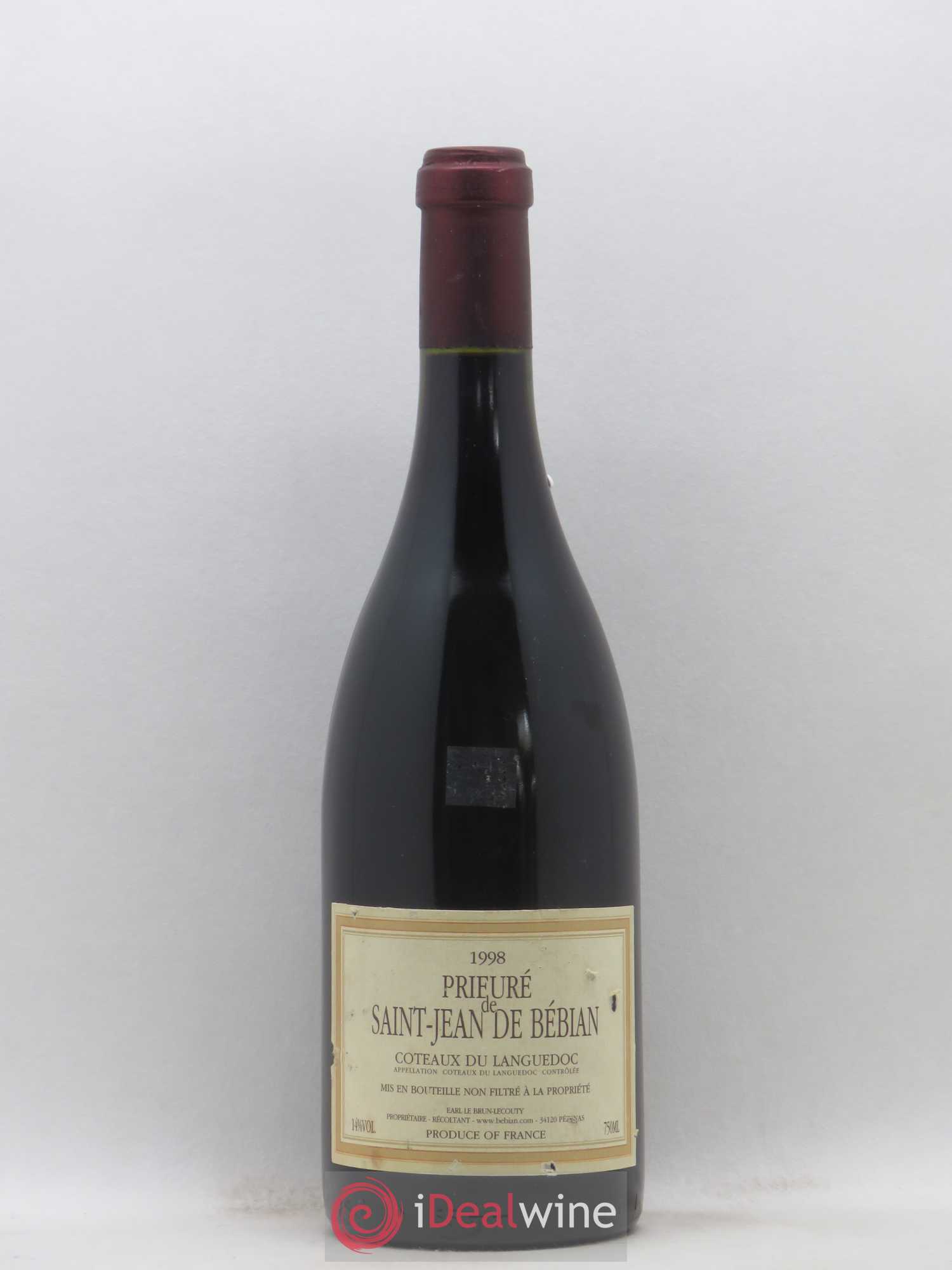 Languedoc Prieuré St-Jean de Bébian 1998 - Lot de 1 bouteille - 0