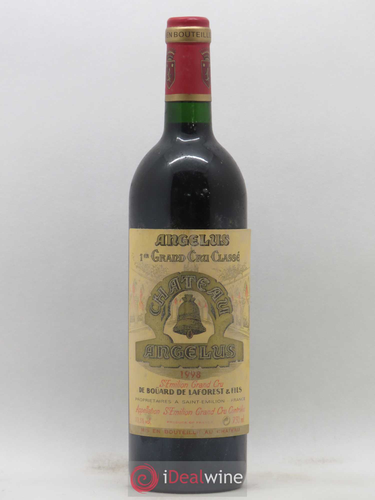 Château Angélus 1er Grand Cru Classé A 1998 - Lot de 1 bouteille - 0