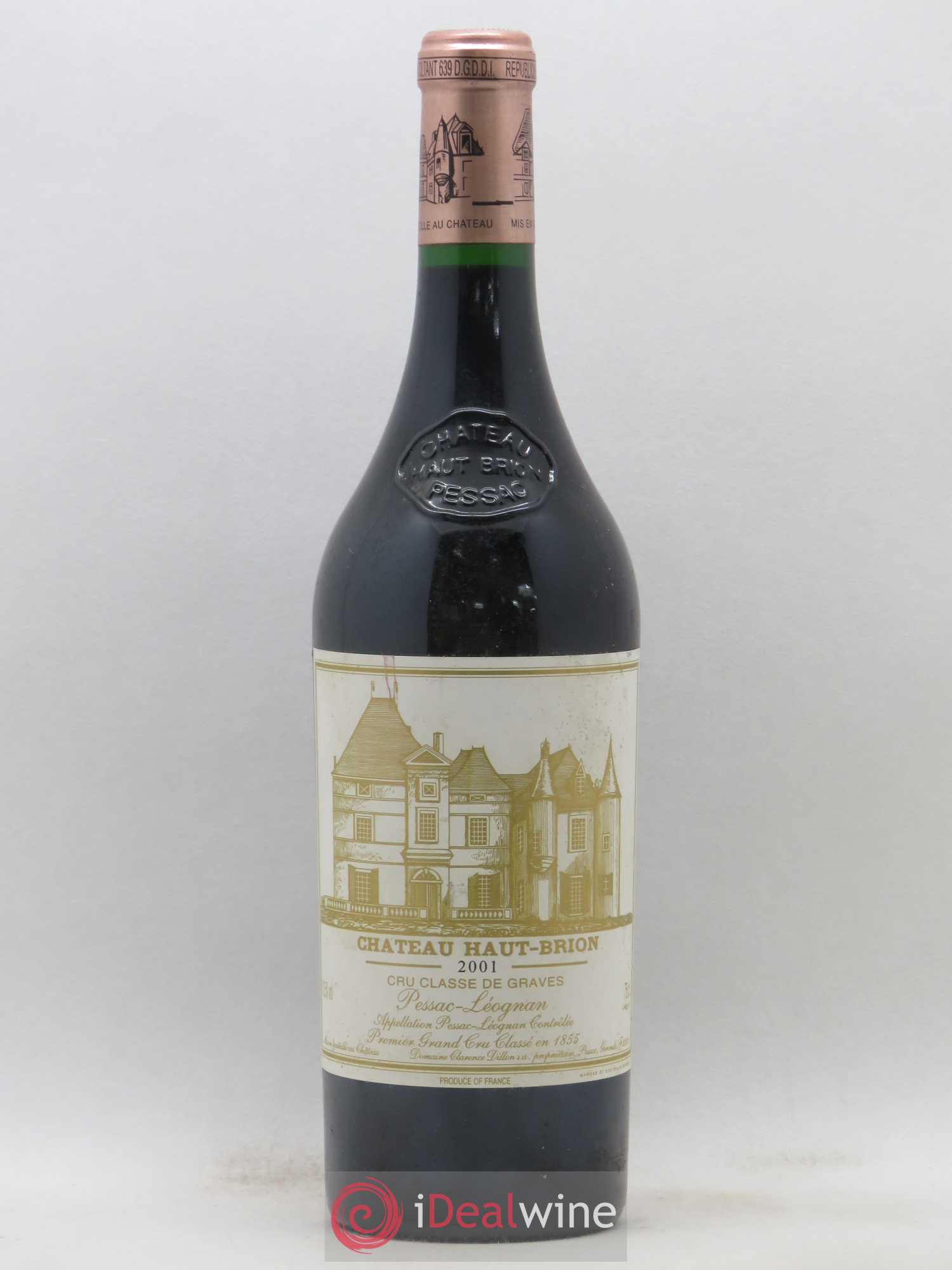 Château Haut Brion 1er Grand Cru Classé 2001 - Lot de 1 bouteille - 0