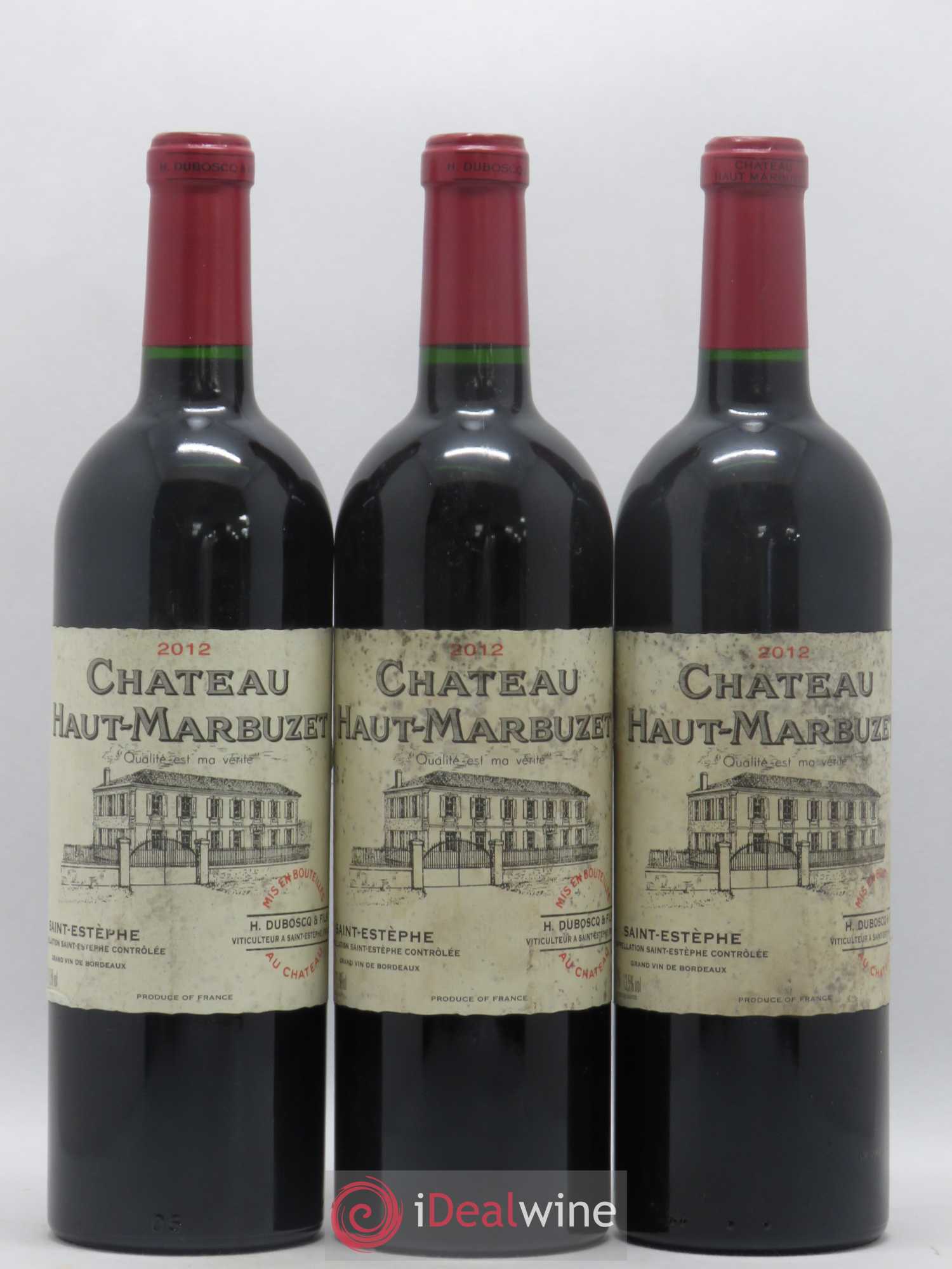 Château Haut Marbuzet 2012 - Lot de 3 bouteilles - 0