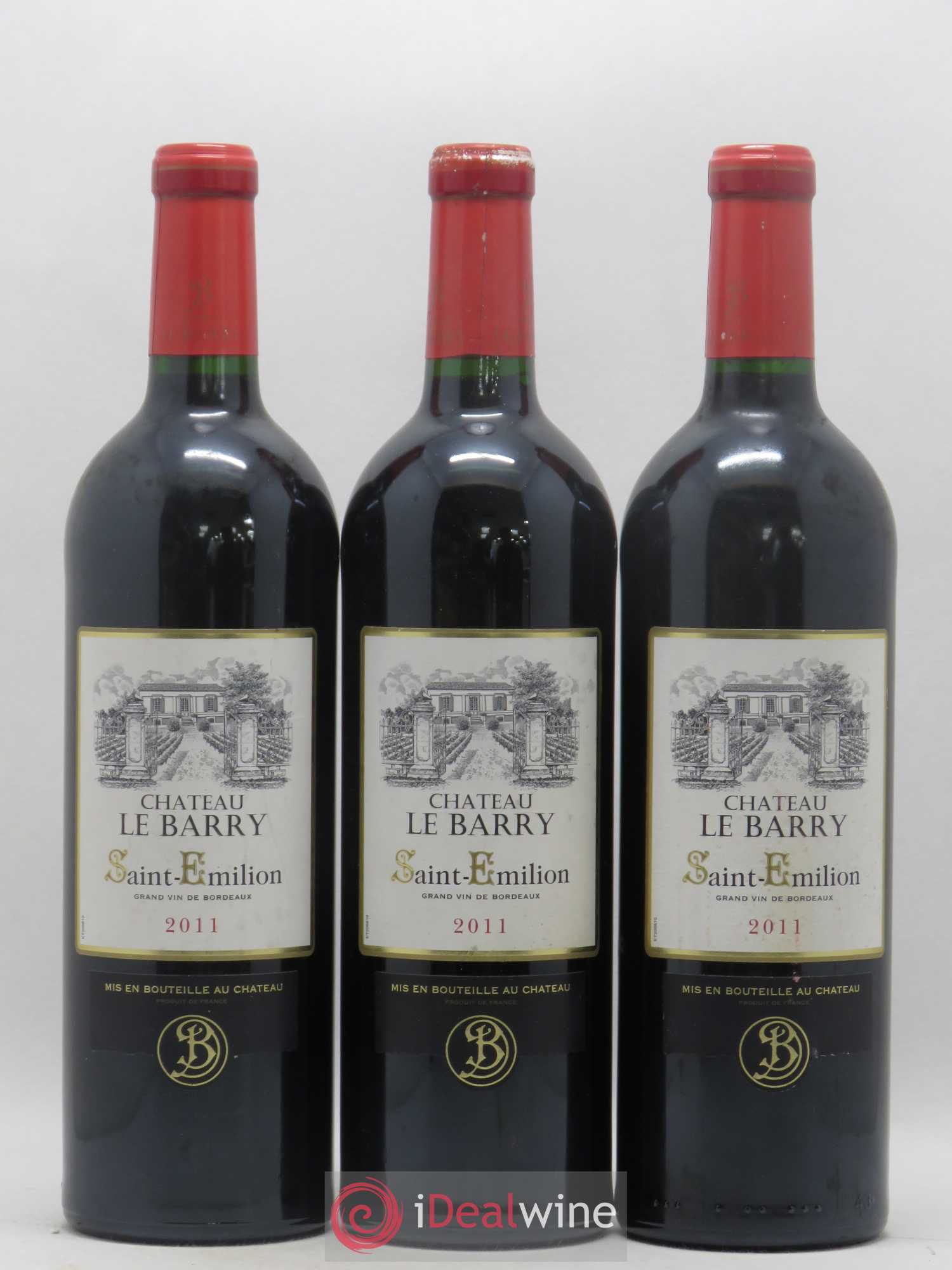 Saint-Émilion Grand Cru Château Le Barry 2011 - Posten von 3 Flaschen - 0