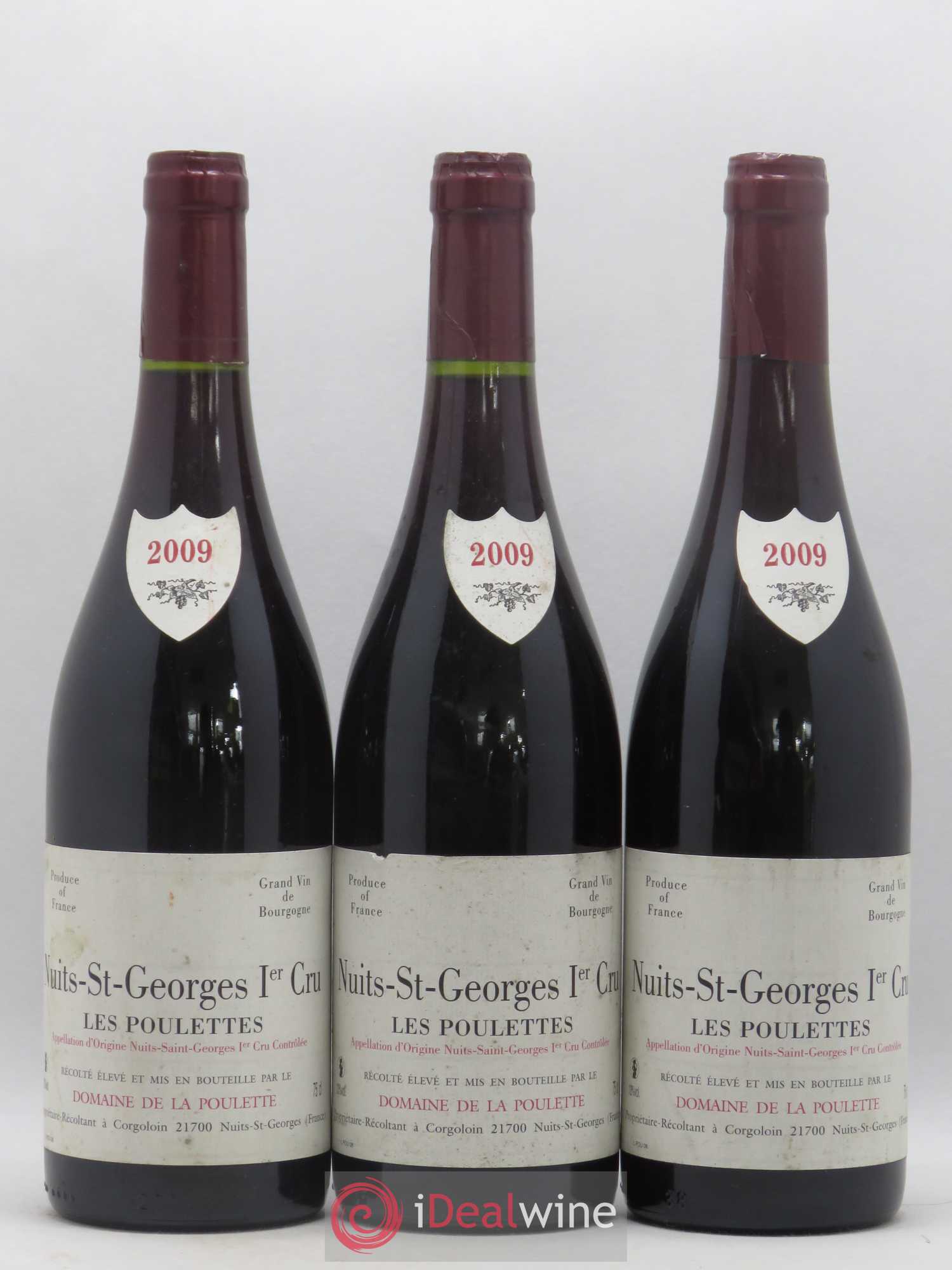 Nuits-Saint-Georges 1er Cru Les Poulettes Domaine de La Poulette 2009 - Lot de 6 bouteilles - 1