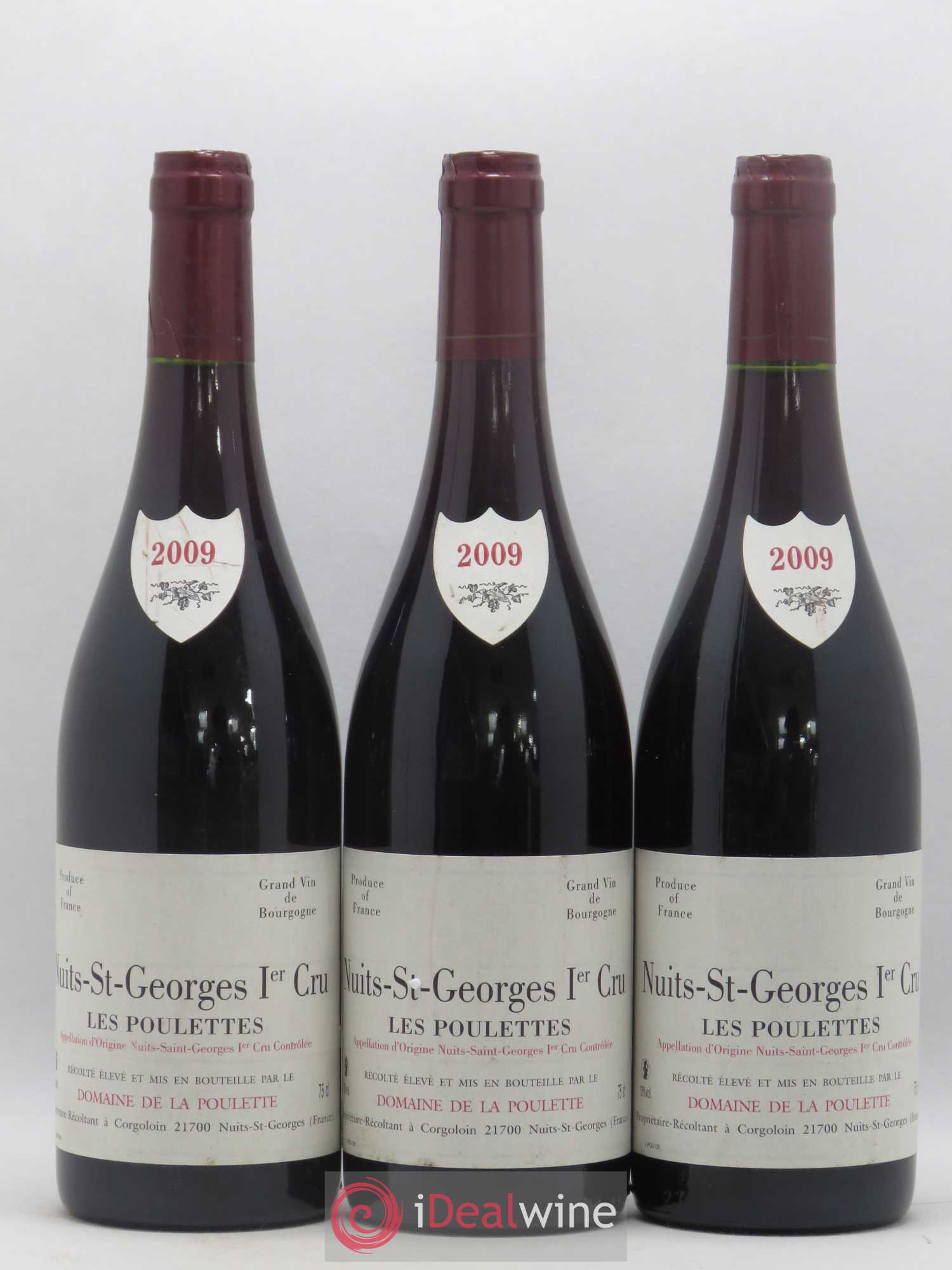 Nuits-Saint-Georges 1er Cru Les Poulettes Domaine de La Poulette 2009 - Lot de 6 bouteilles - 2