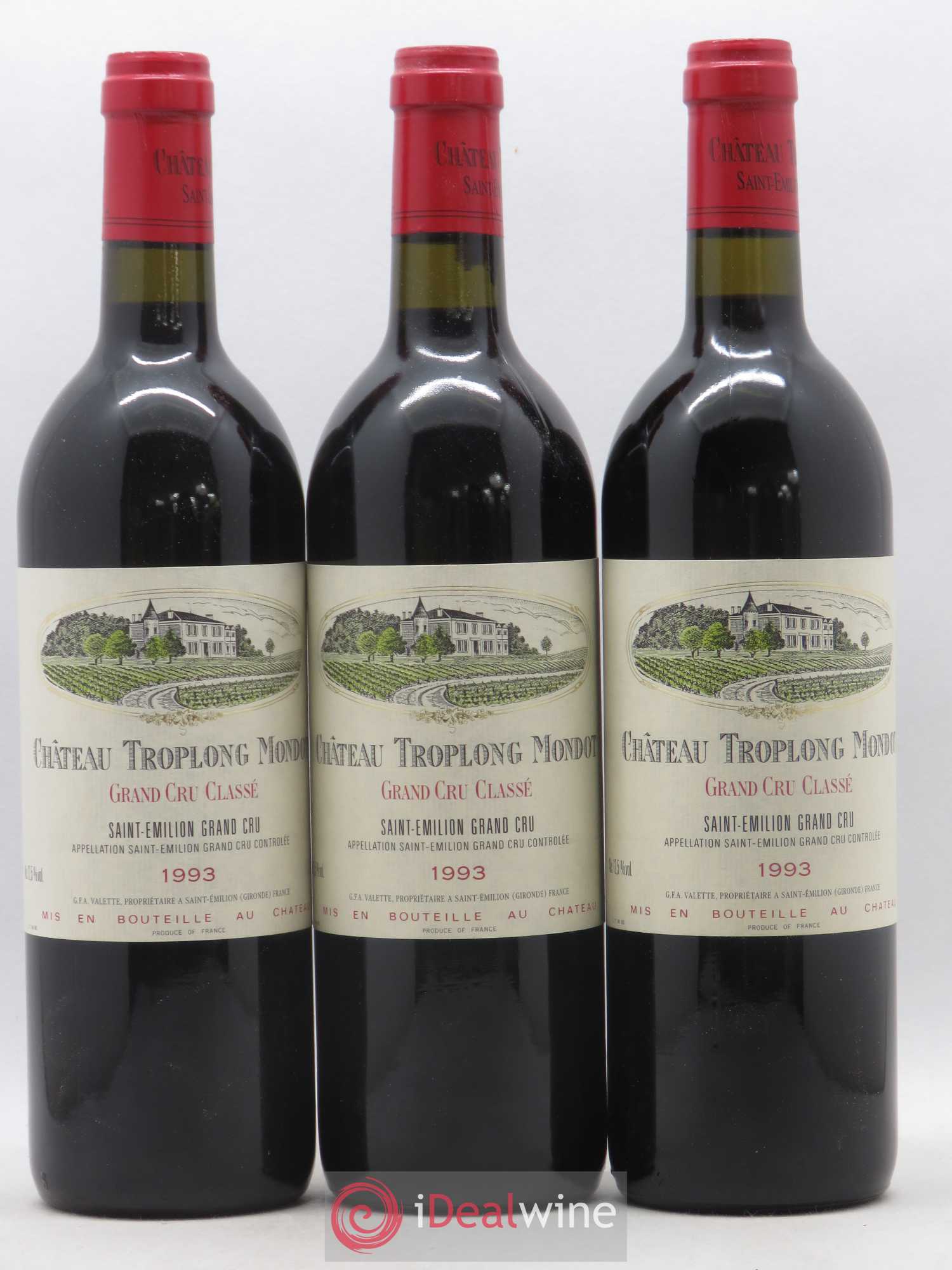 Château Troplong Mondot 1er Grand Cru Classé B 1993 - Lot de 12 bouteilles - 4