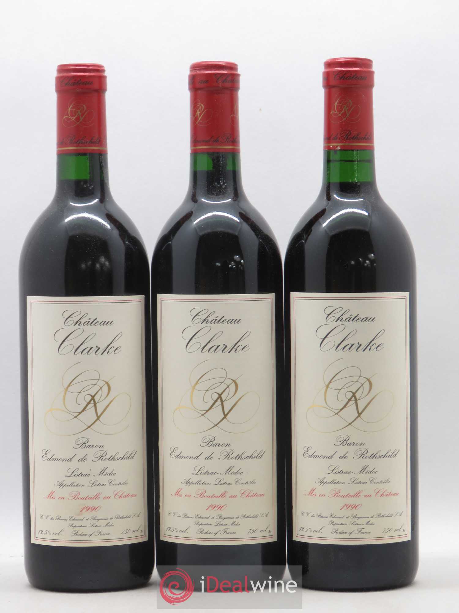 Château Clarke 1990 - Lot de 12 bouteilles - 4