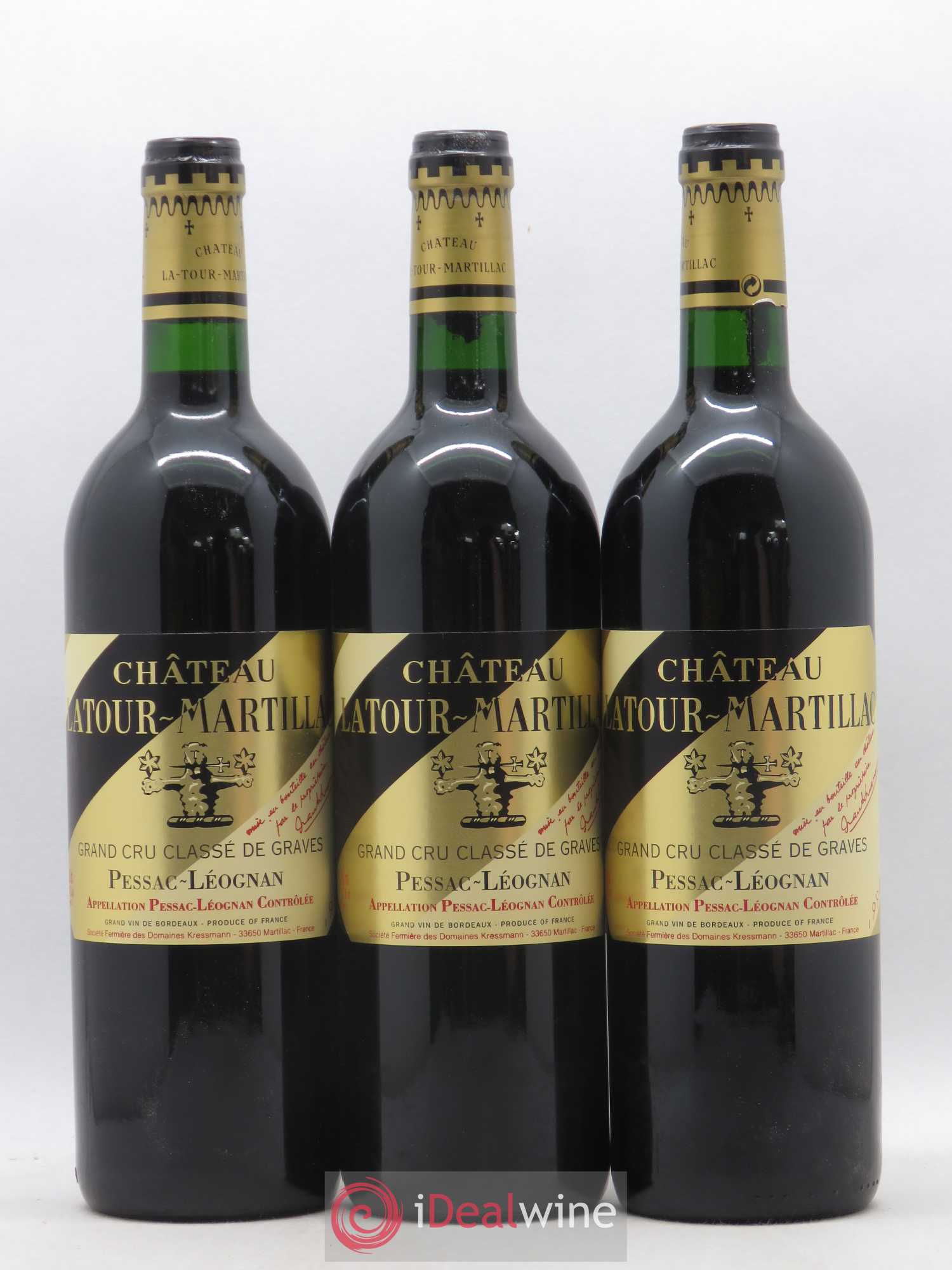 Château Latour-Martillac Cru Classé de Graves 1998 - Lot de 12 bouteilles - 3