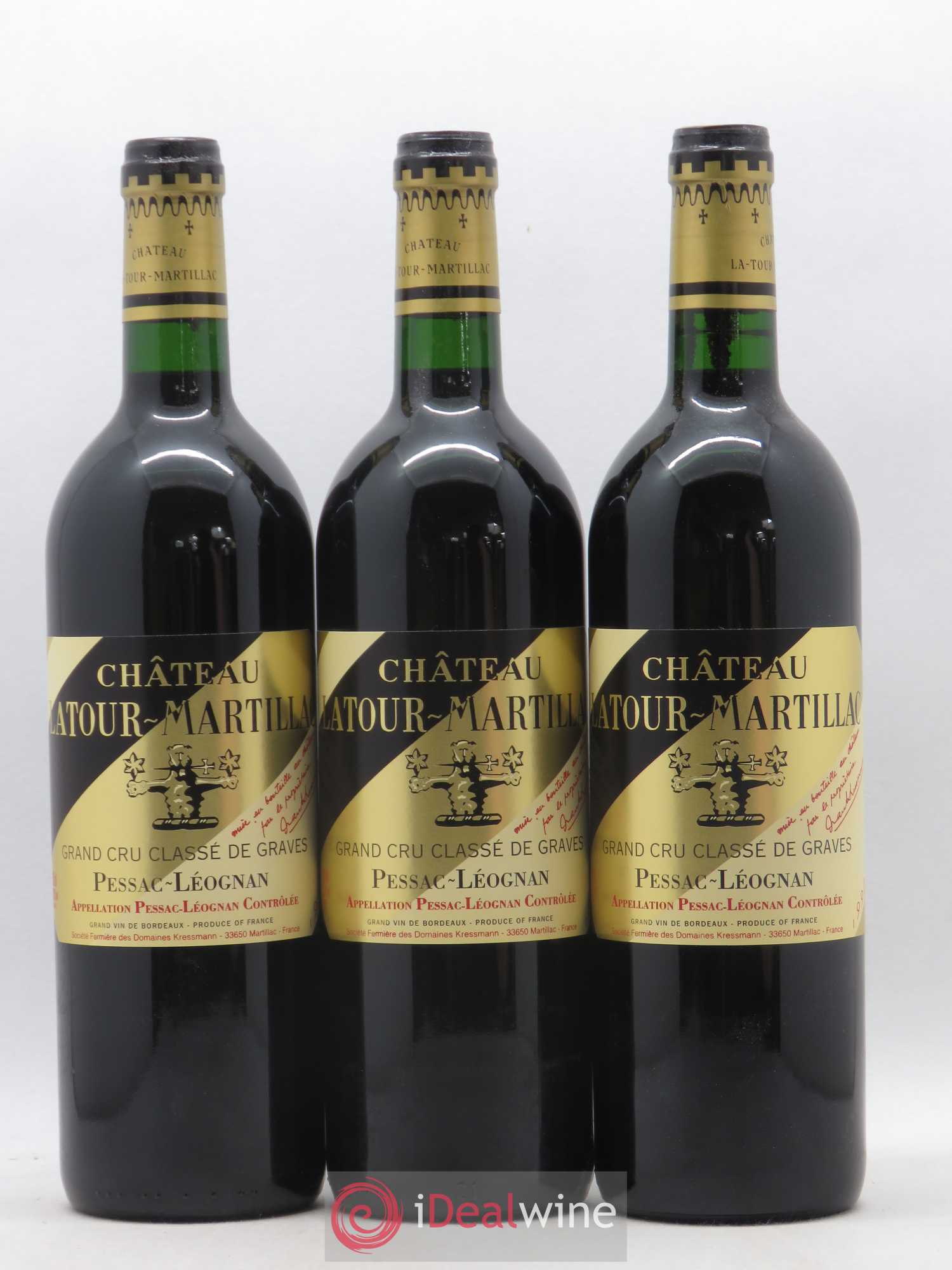 Château Latour-Martillac Cru Classé de Graves 1998 - Lot de 12 bouteilles - 4