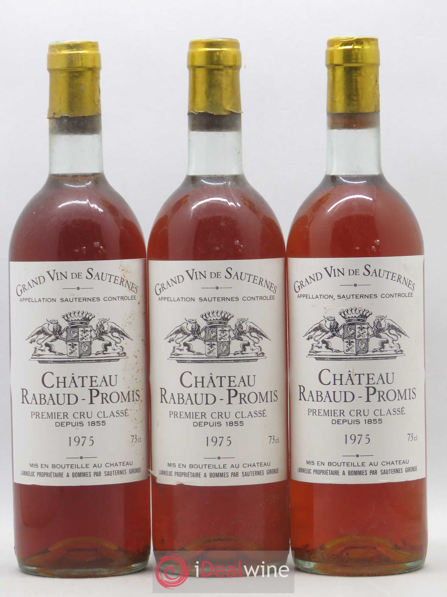 Château Rabaud Promis 1er Grand Cru Classé 1975 - Lotto di 6 bottiglie - 1