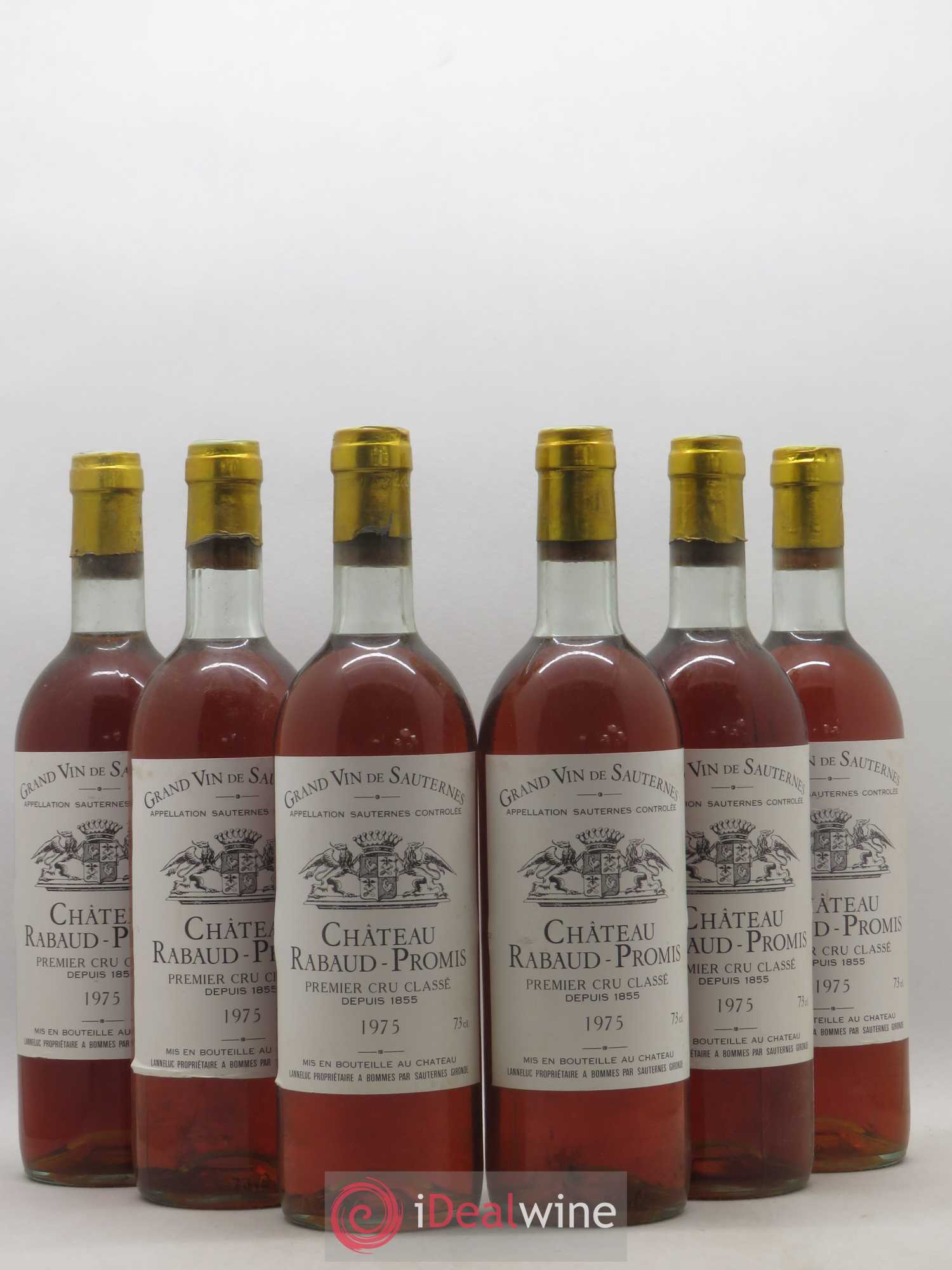 Château Rabaud Promis 1er Grand Cru Classé 1975 - Lotto di 6 bottiglie - 0