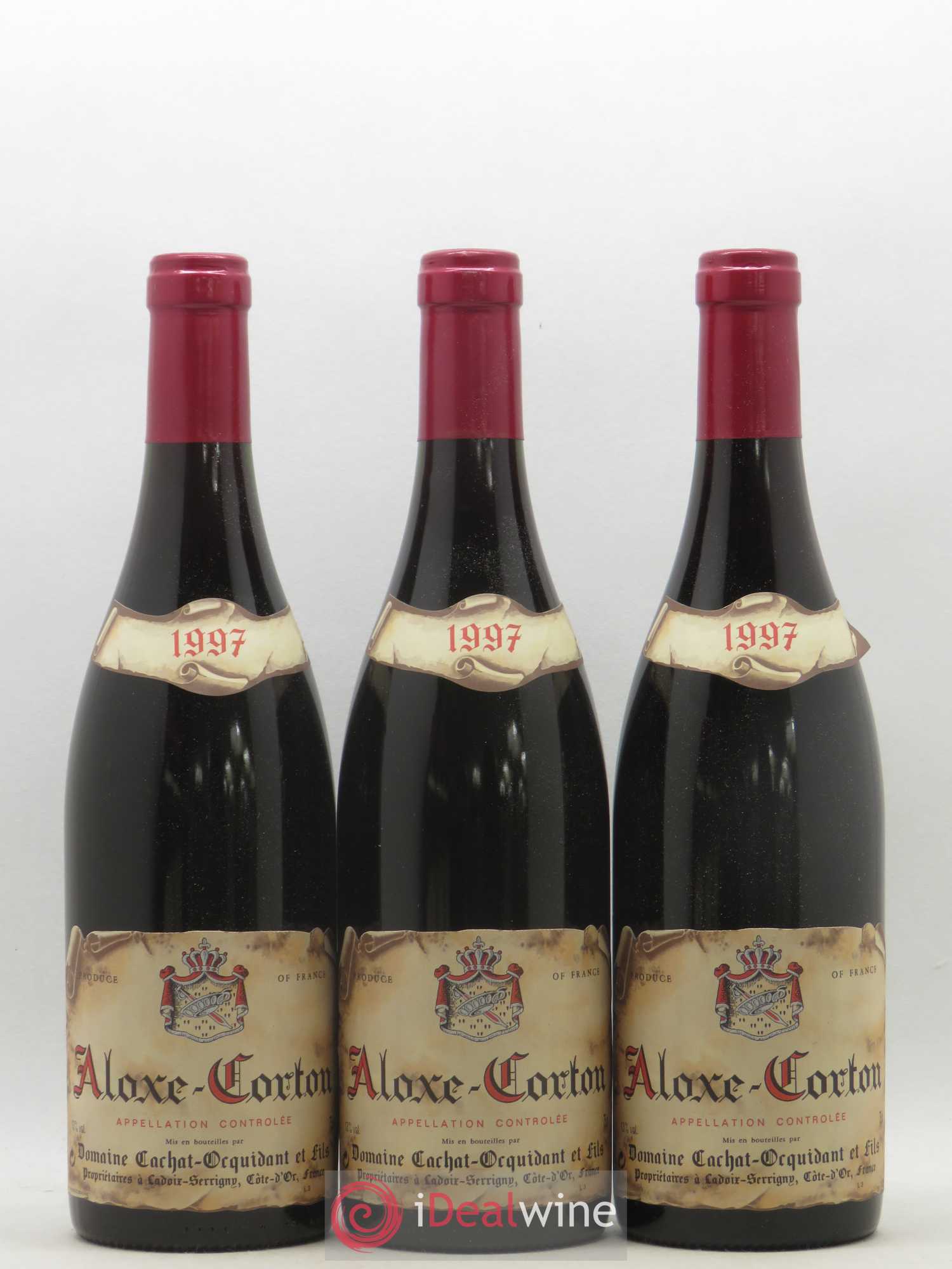 Aloxe-Corton Cachat Ocquidant 1997 - Posten von 6 Flaschen - 1