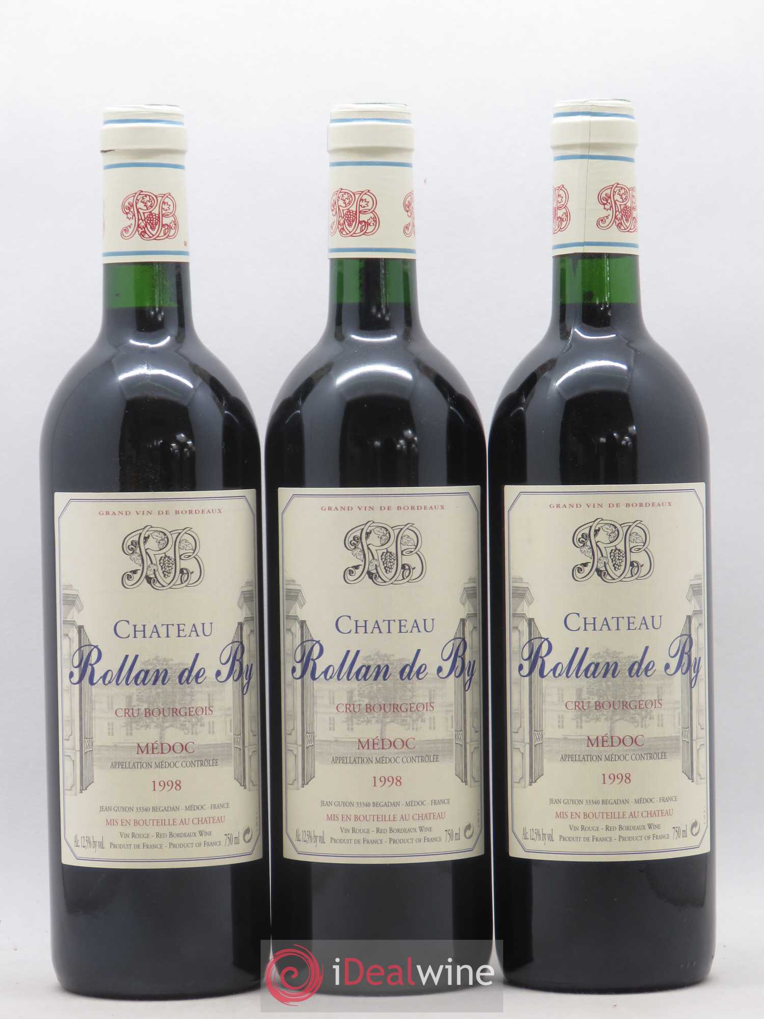 Château Rollan de By Cru Bourgeois 1998 - Lot de 12 bouteilles - 1