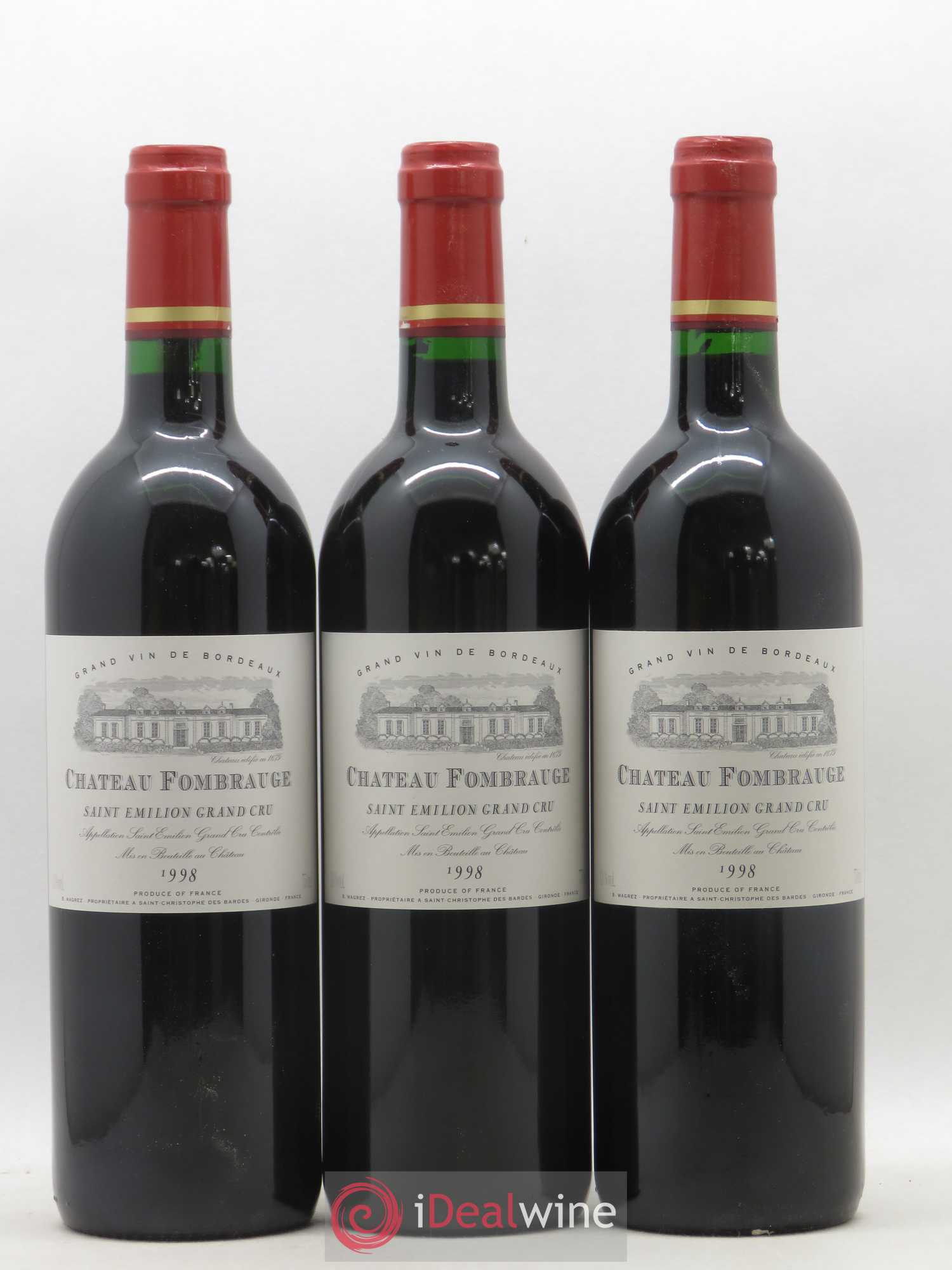 Château Fombrauge Grand Cru Classé 1998 - Lot de 12 bouteilles - 2