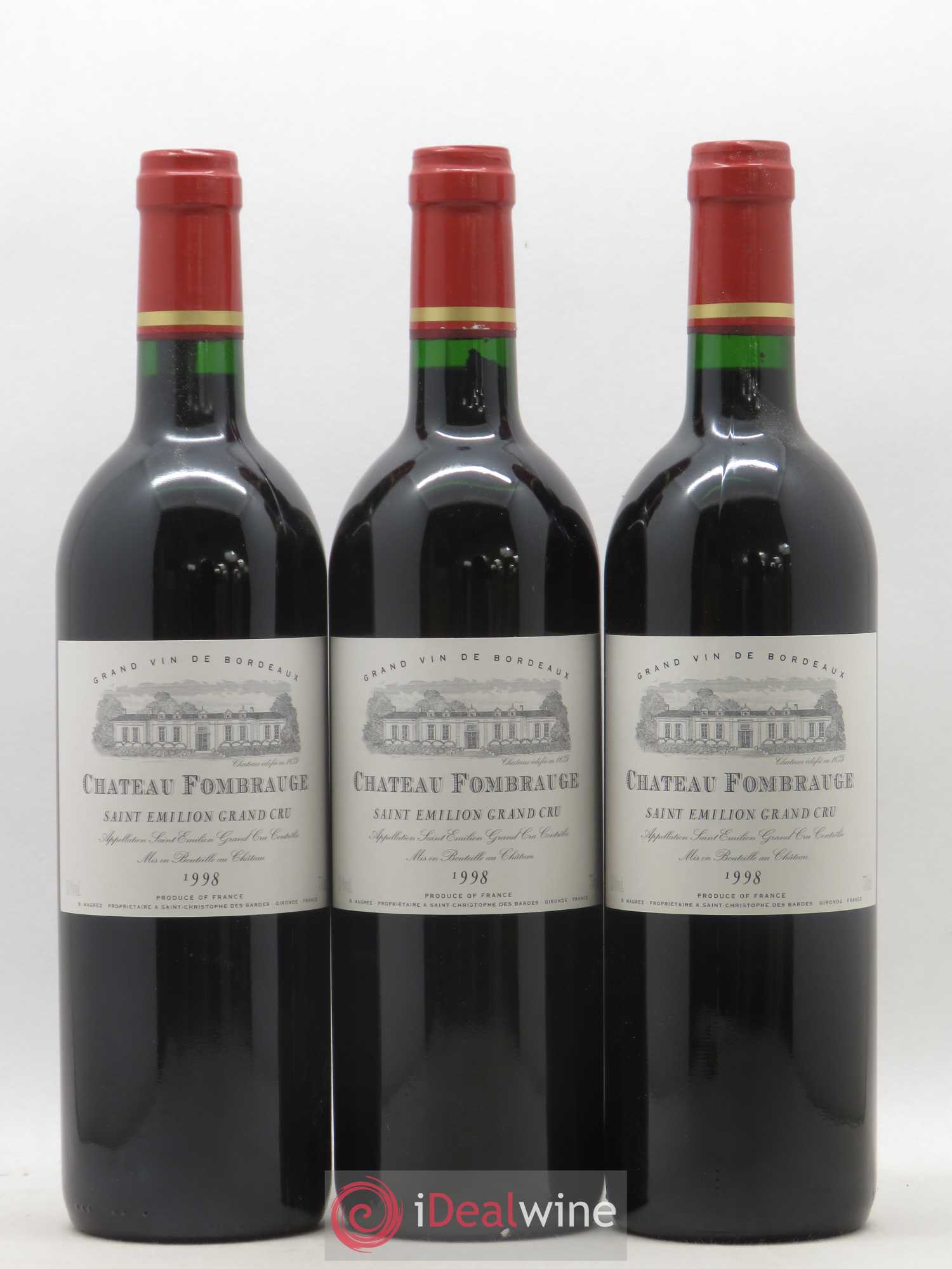 Château Fombrauge Grand Cru Classé 1998 - Lot de 12 bouteilles - 3