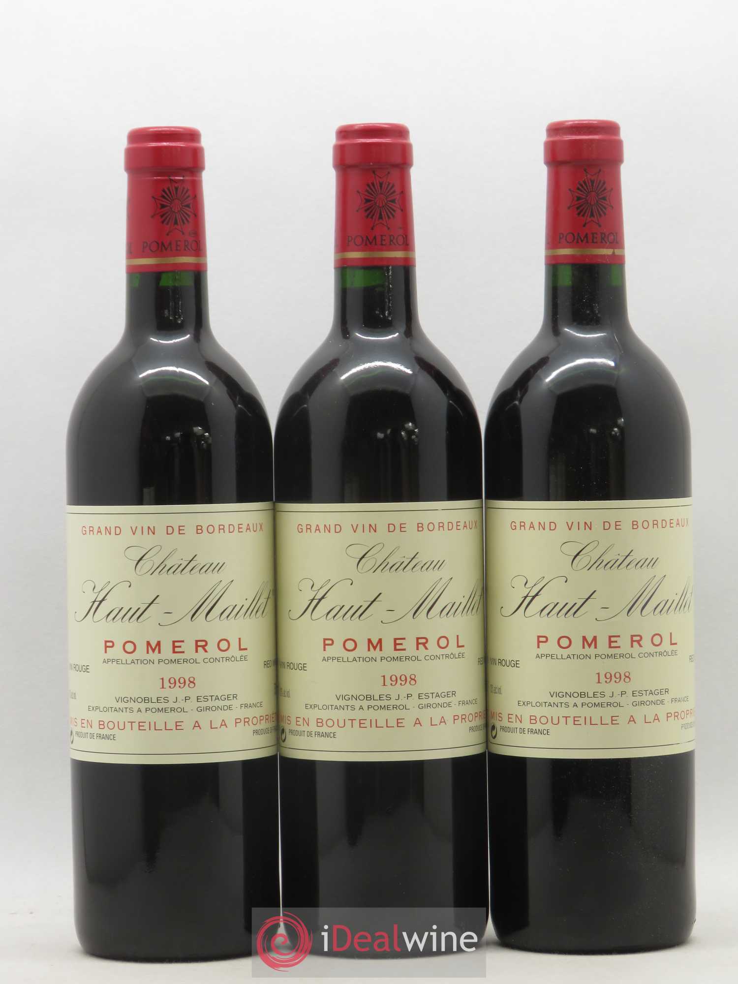 Château Haut-Maillet 1998 - Lot de 6 bouteilles - 1