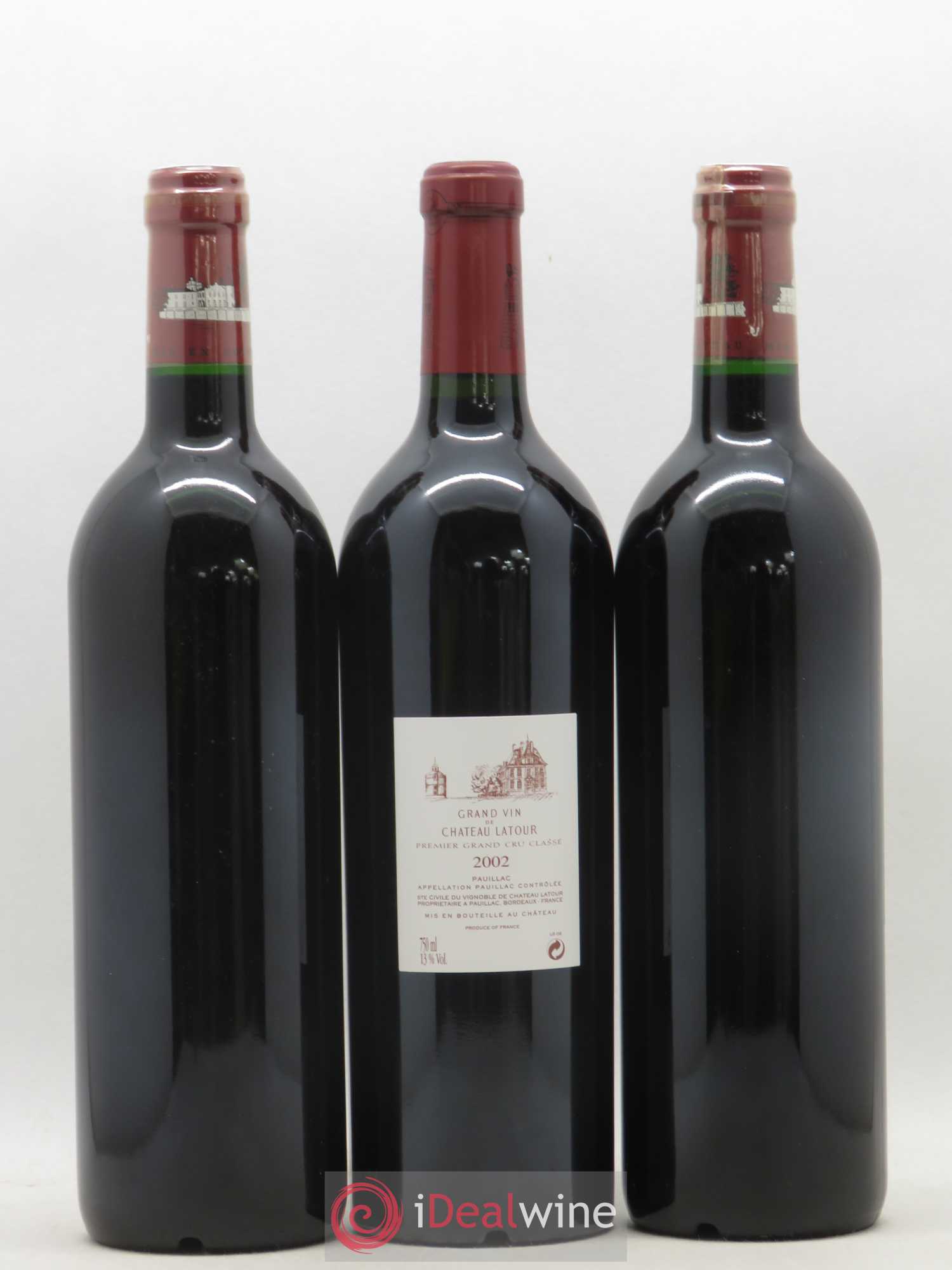 Caisse Primeurs 2 Margaux, 2 Petrus, 2 Haut Brion,2 Latour, 2 Lafite Rothschild, 2 Mouton Rothschild 2002 - Posten von 12 Flaschen - 6
