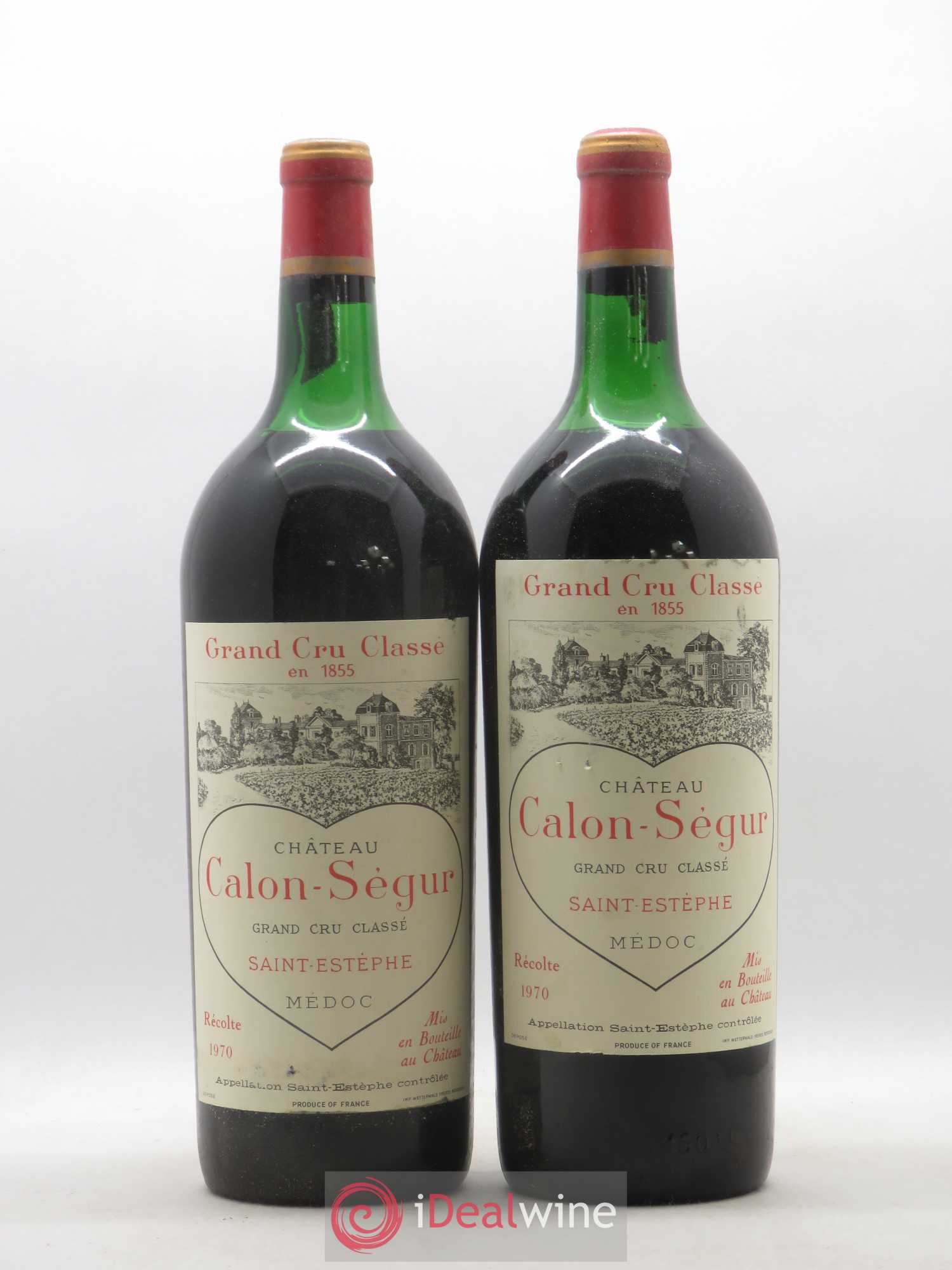 Château Calon Ségur 3ème Grand Cru Classé 1970 - Lot de 2 magnums - 0
