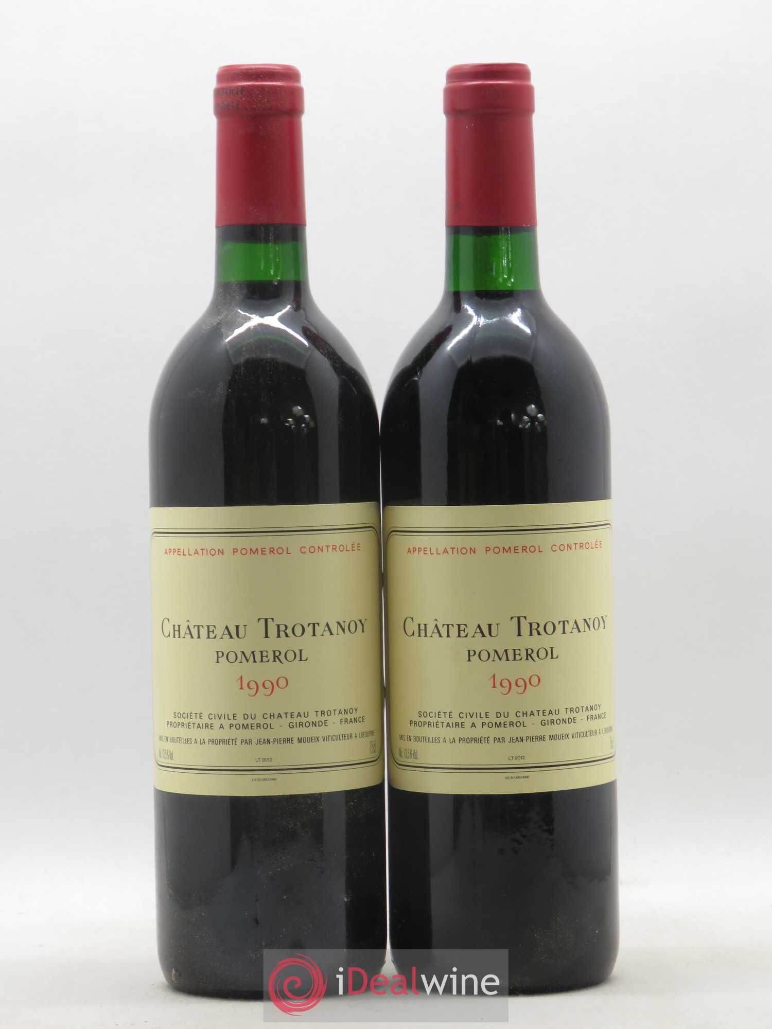 Château Trotanoy 1990 - Lot de 2 bouteilles - 0