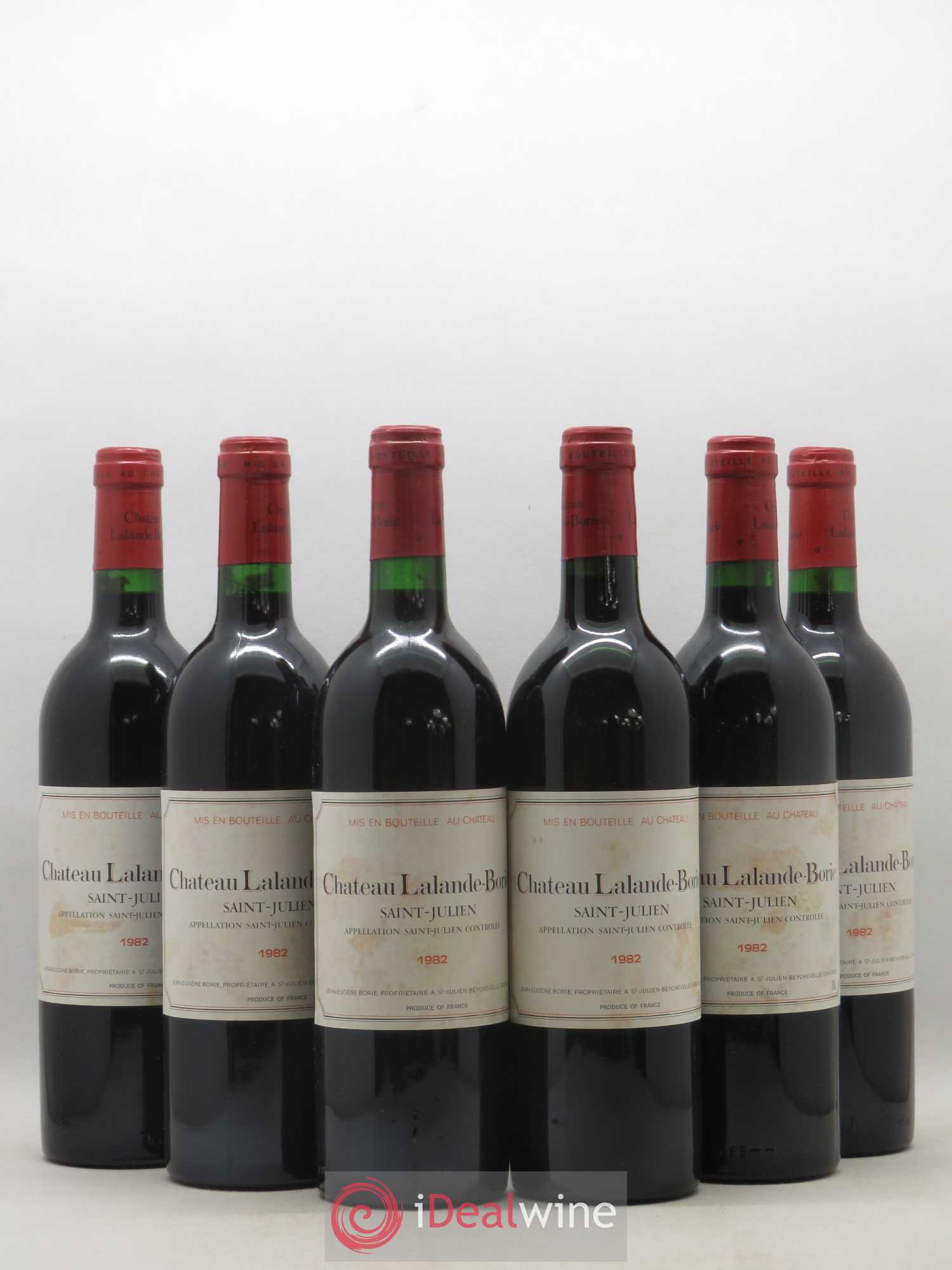 Château Lalande Borie 1982 - Lot de 6 bouteilles - 0