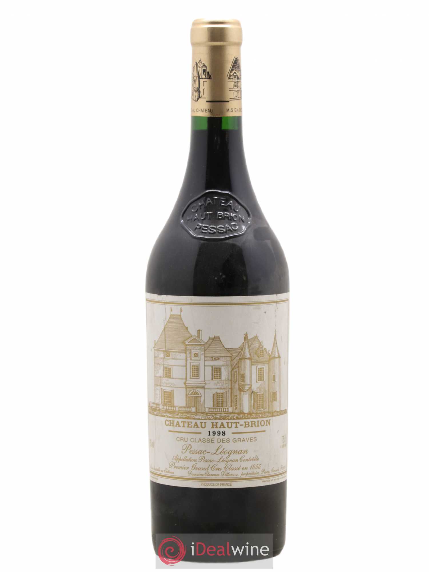 Château Haut Brion 1er Grand Cru Classé 1998 - Lot de 1 bouteille - 0