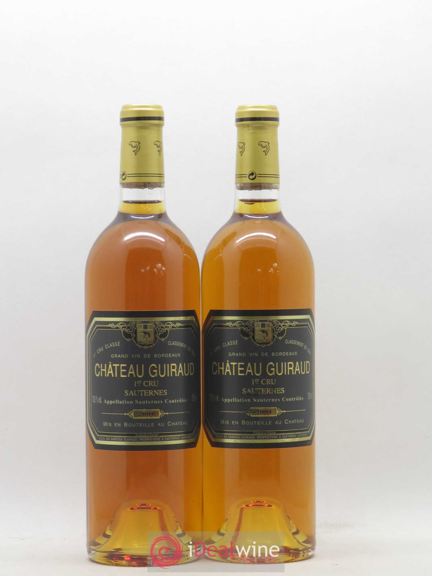 Château Guiraud 1er Grand Cru Classé 2001 - Lotto di 2 bottiglie - 0