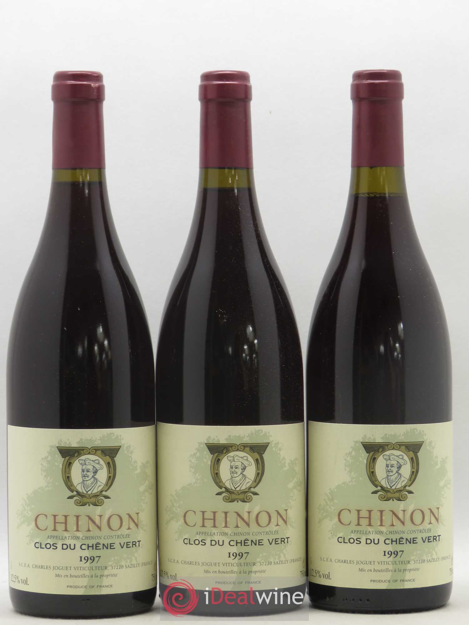 Chinon Clos du Chêne Vert Charles Joguet 1997 - Lot de 3 bouteilles - 0