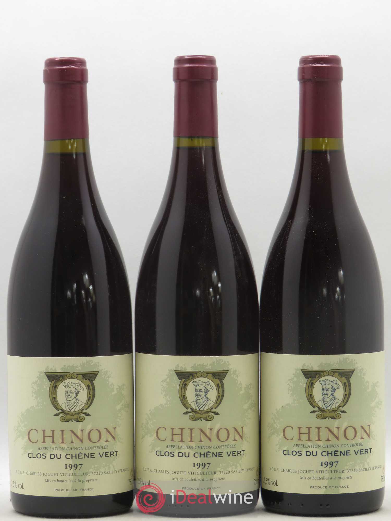 Chinon Clos du Chêne Vert Charles Joguet 1997 - Lot de 3 bouteilles - 0