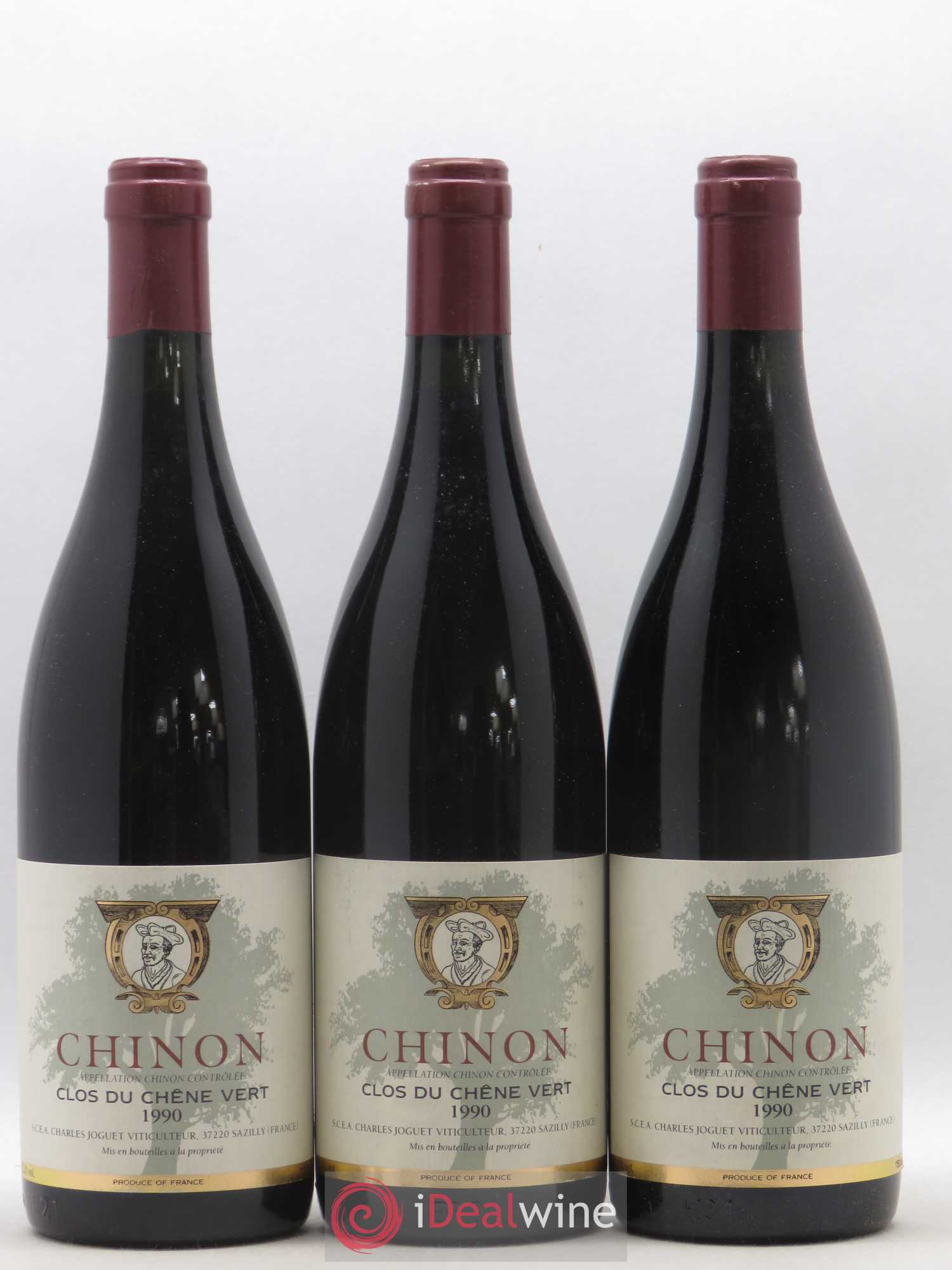 Chinon Clos du Chêne Vert Charles Joguet 1990 - Lot de 3 bouteilles - 0