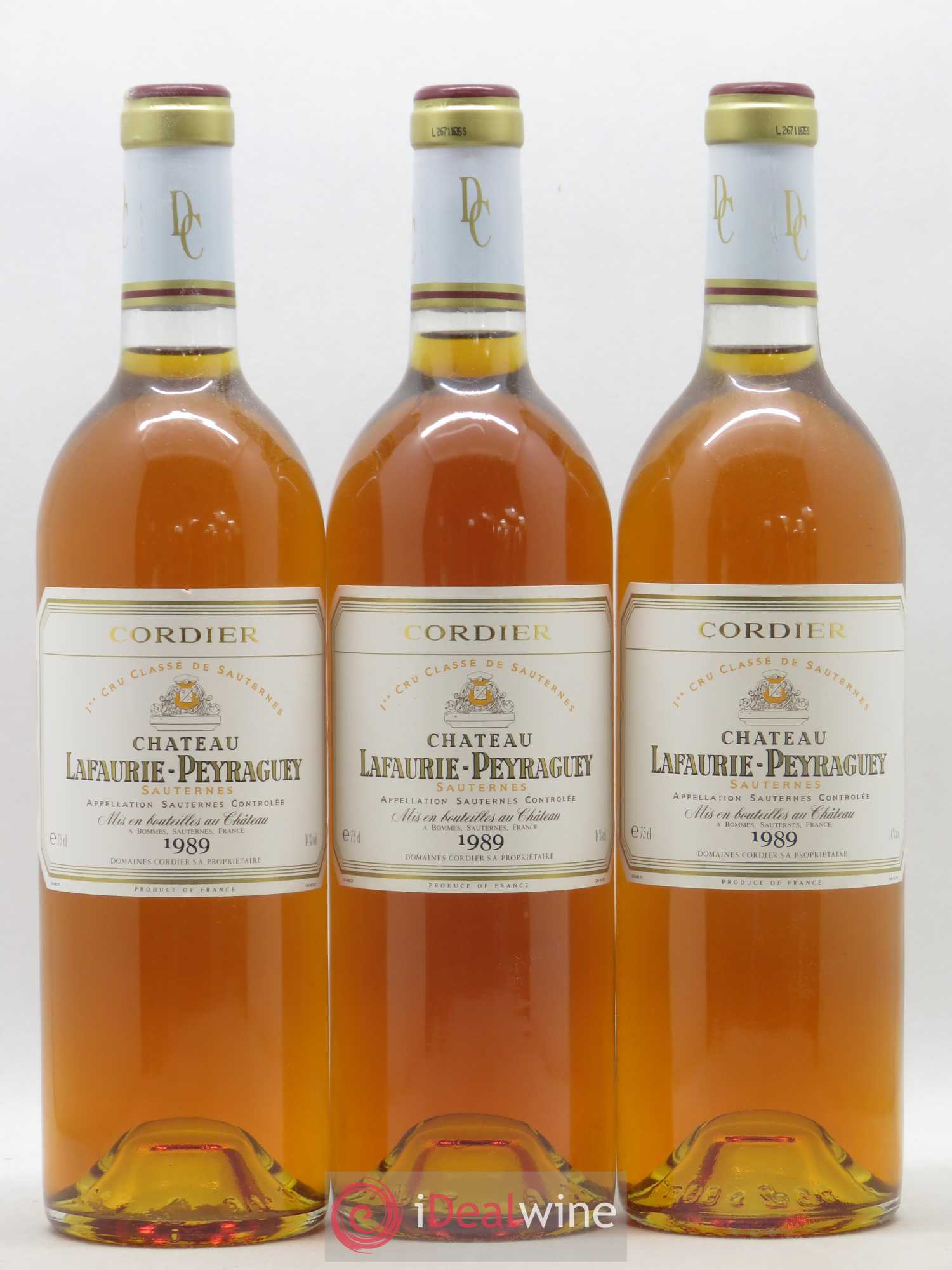 Château Lafaurie-Peyraguey 1er Grand Cru Classé 1989 - Lotto di 12 bottiglie - 1