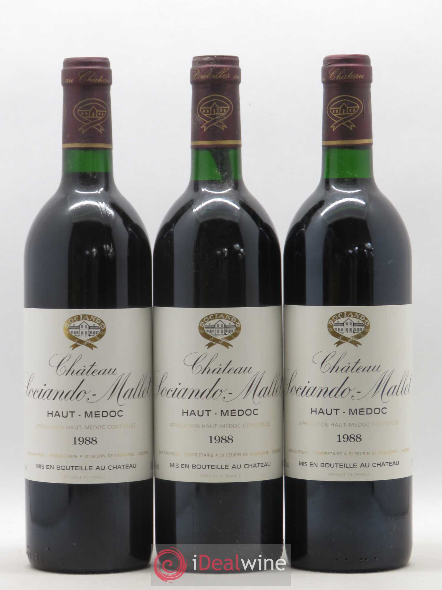 Château Sociando Mallet 1988 - Lot de 12 bouteilles - 4