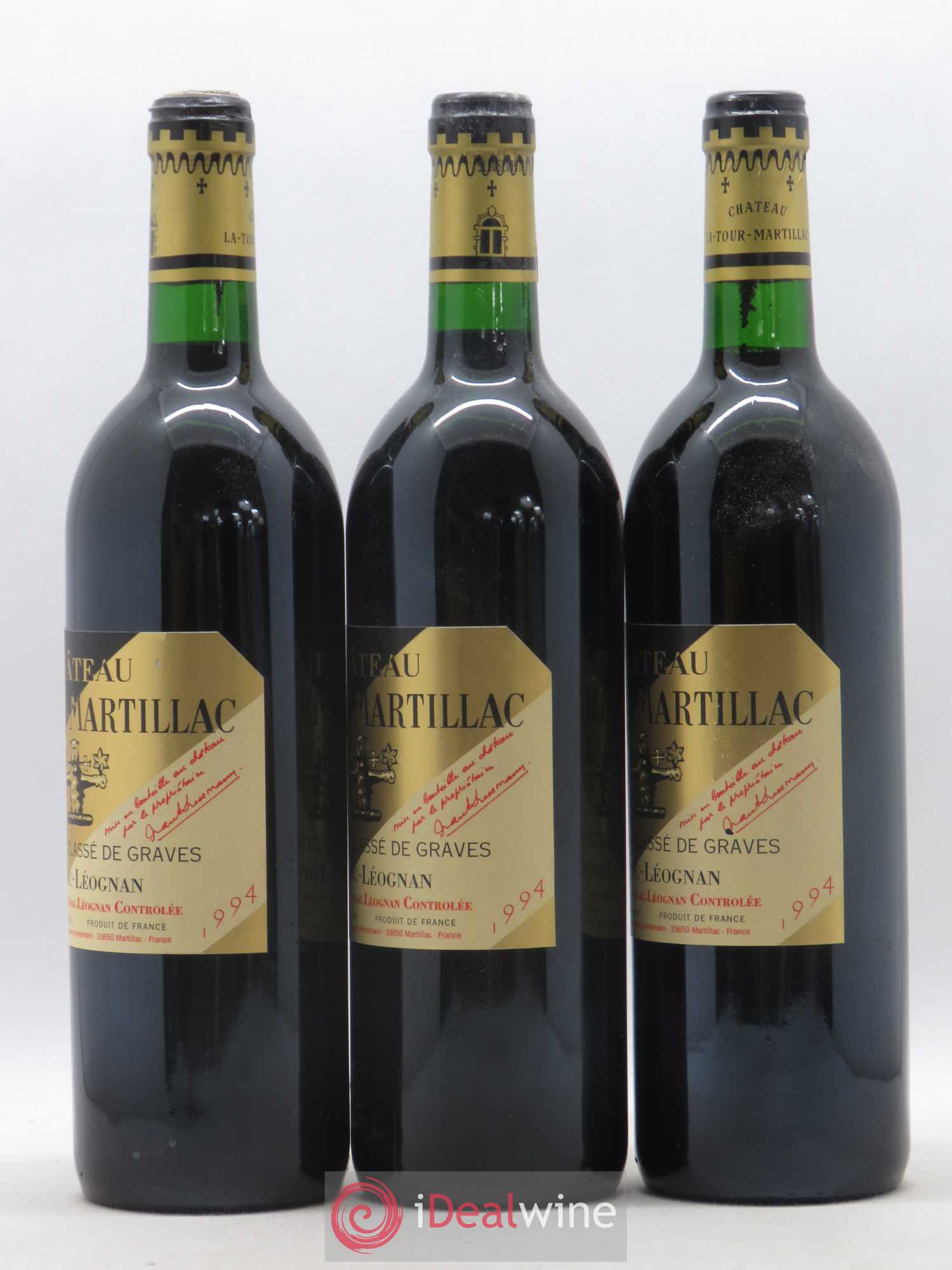 Château Latour-Martillac Cru Classé de Graves 1994 - Lot de 12 bouteilles - 6