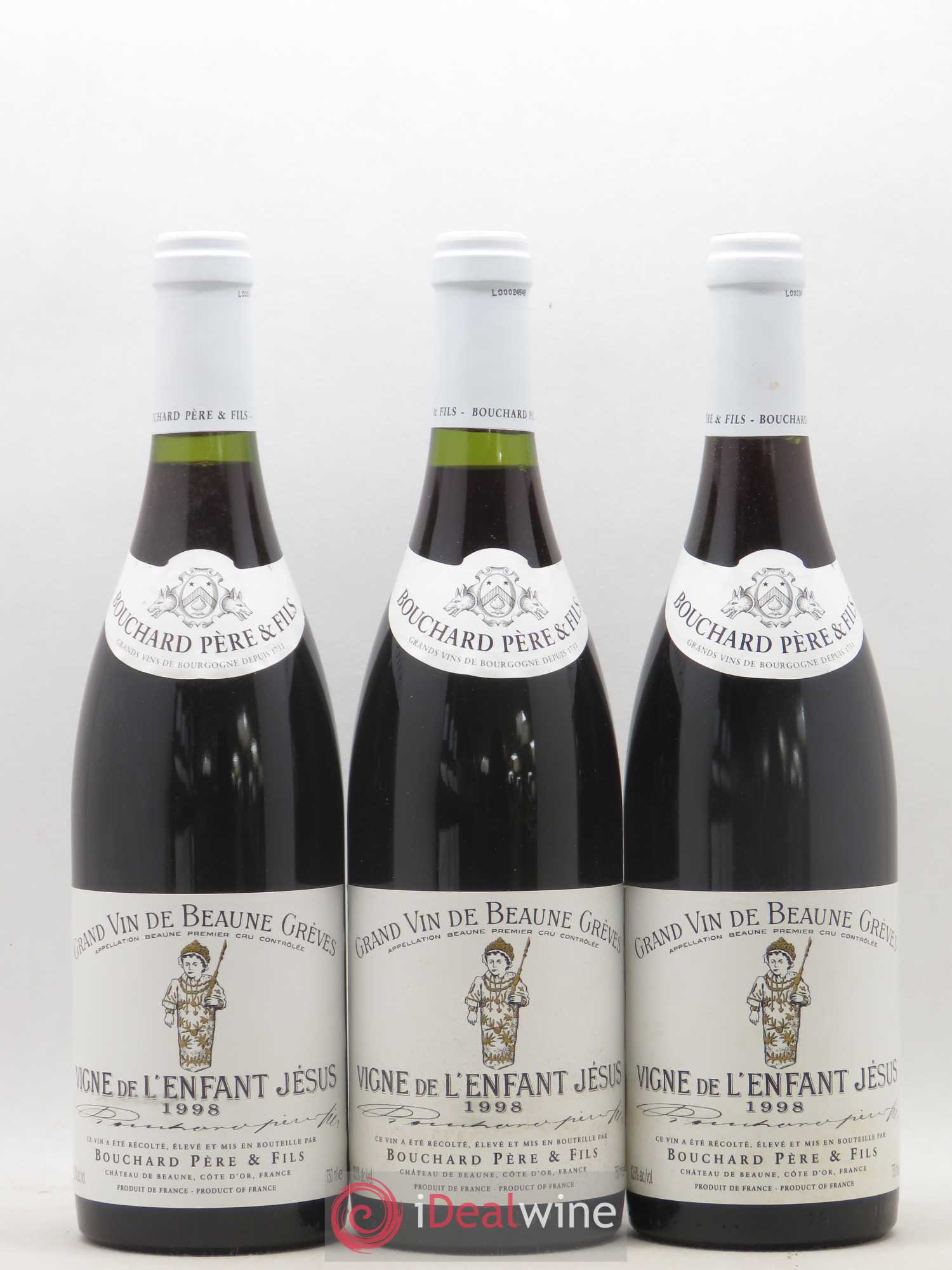 Beaune 1er Cru Grèves - Vigne de l'Enfant Jésus Bouchard Père & Fils 1998 - Lot de 6 bouteilles - 1
