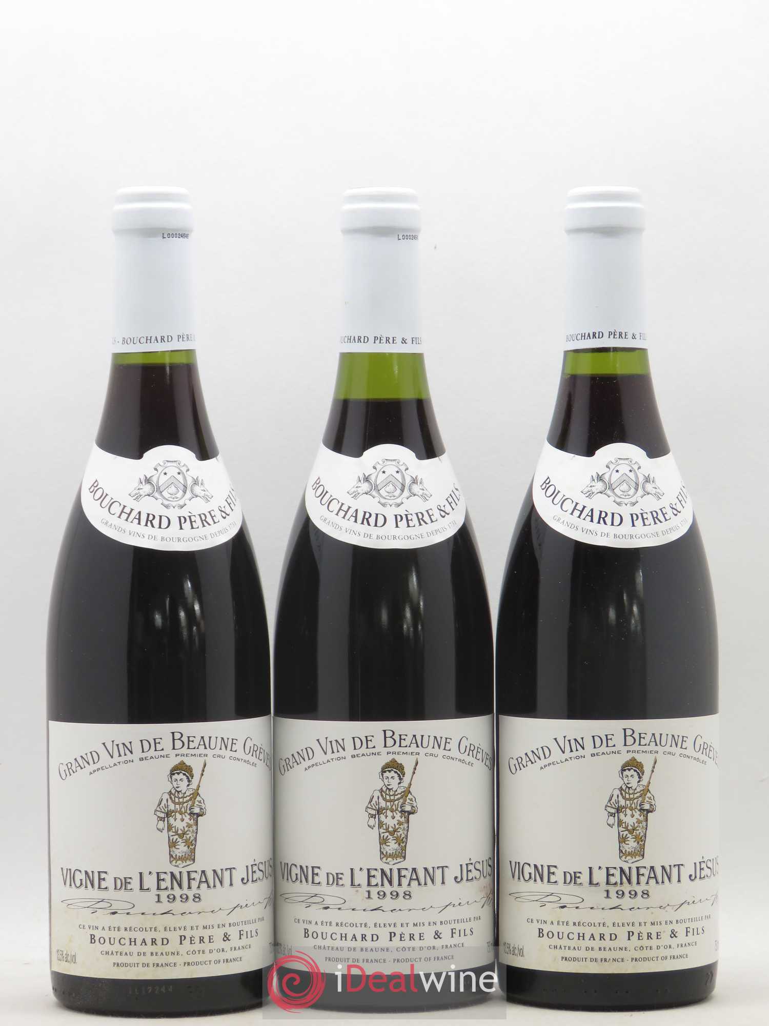 Beaune 1er Cru Grèves - Vigne de l'Enfant Jésus Bouchard Père & Fils 1998 - Lot de 6 bouteilles - 2