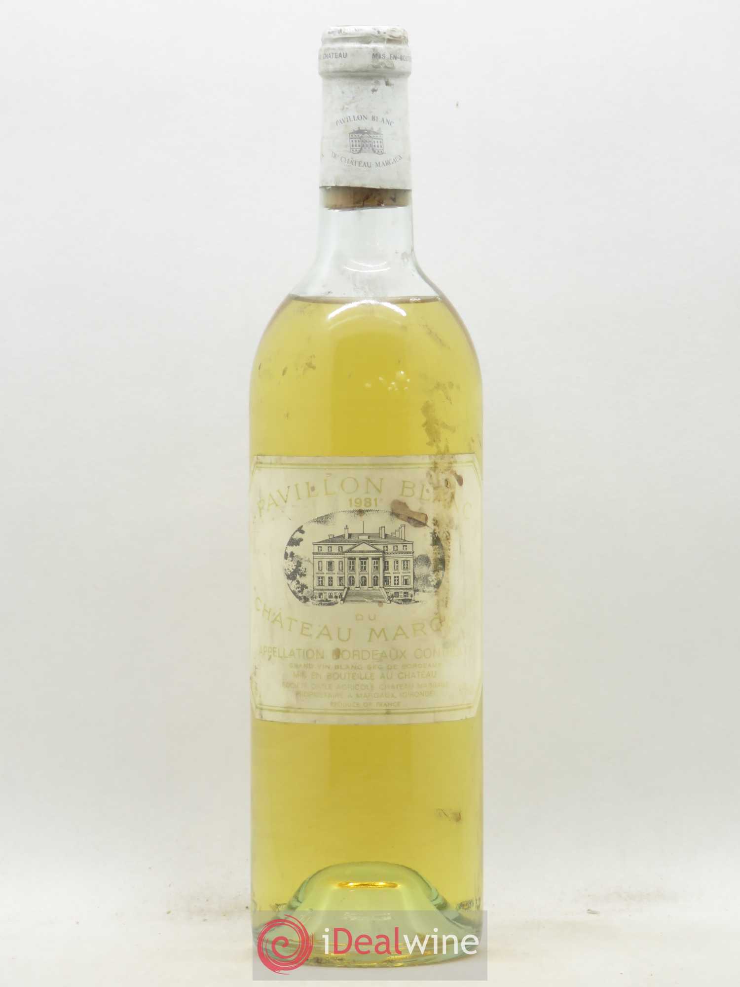 Pavillon Blanc du Château Margaux 1981 - Lot de 1 bouteille - 0