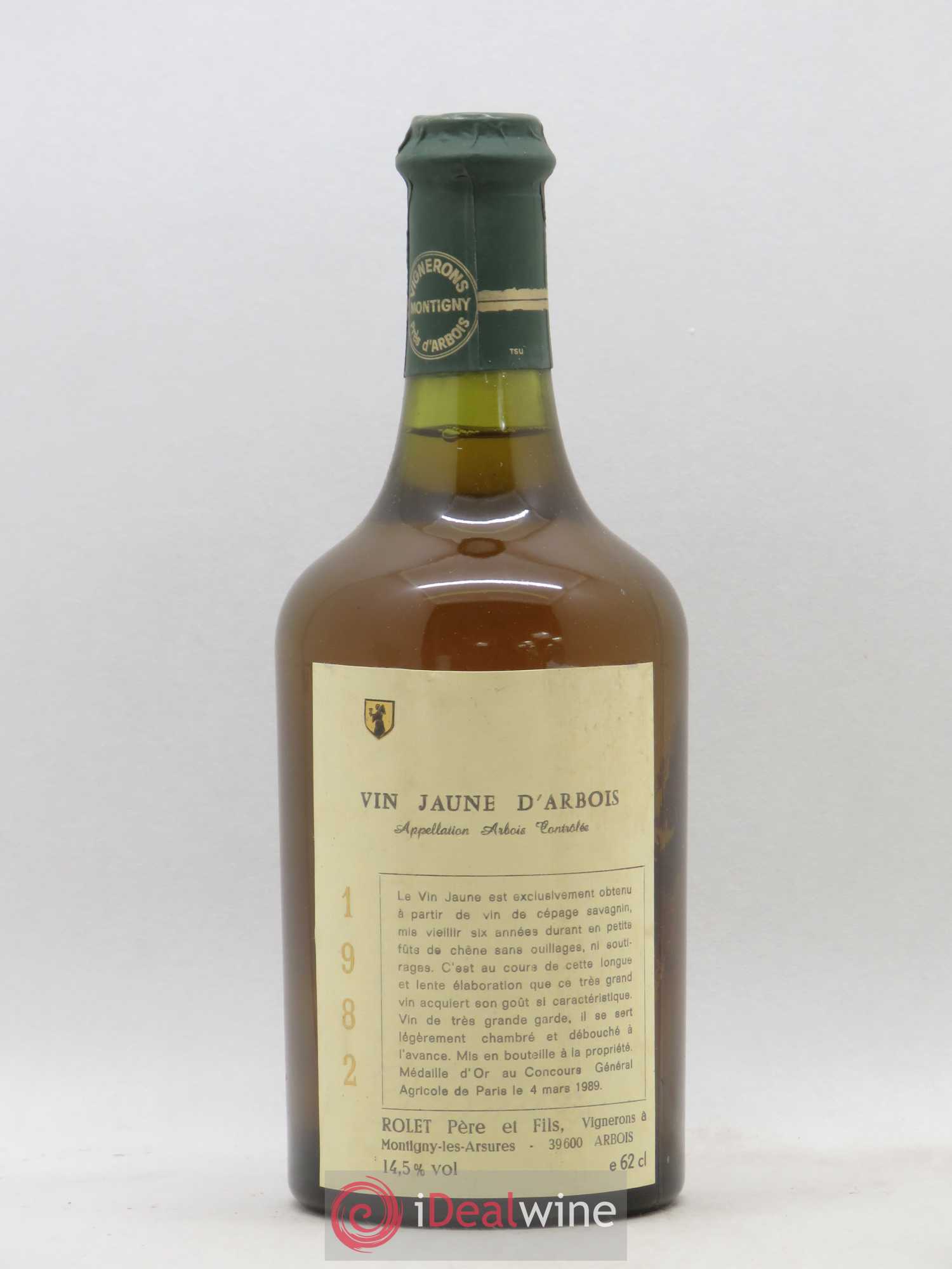 Arbois Vin Jaune Rolet 1982 - Lot de 1 bouteille - 0