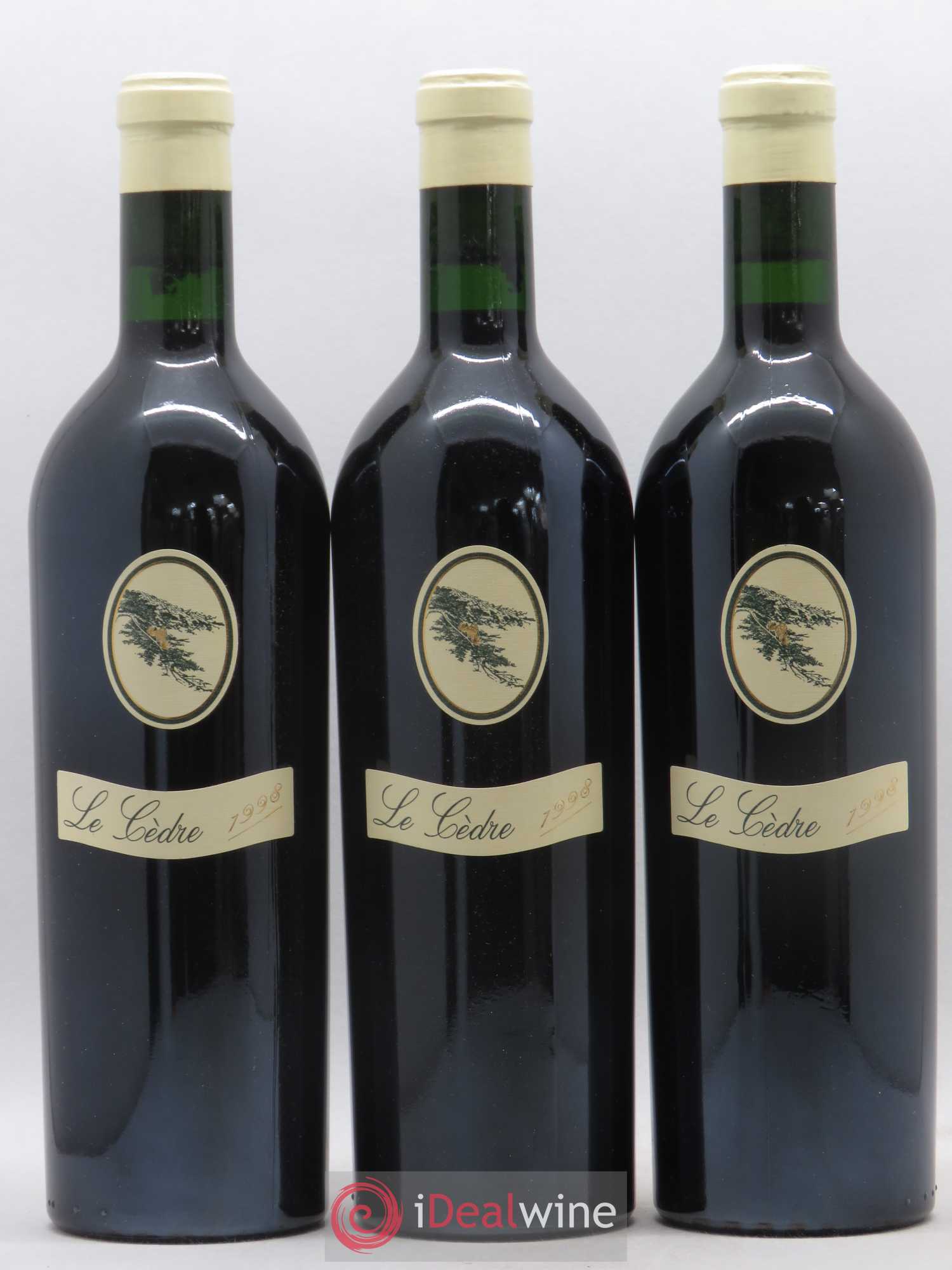 Cahors Château du Cèdre Cuvée Le Cèdre Pascal et Jean-Marc Verhaeghe 1998 - Lot de 3 bouteilles - 0
