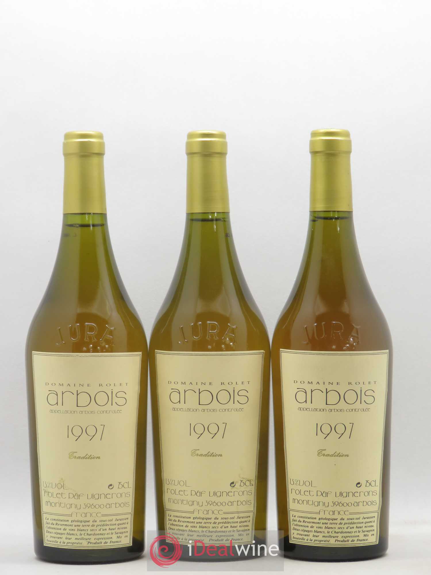 Arbois Tradition Rolet 1997 - Posten von 3 Flaschen - 0