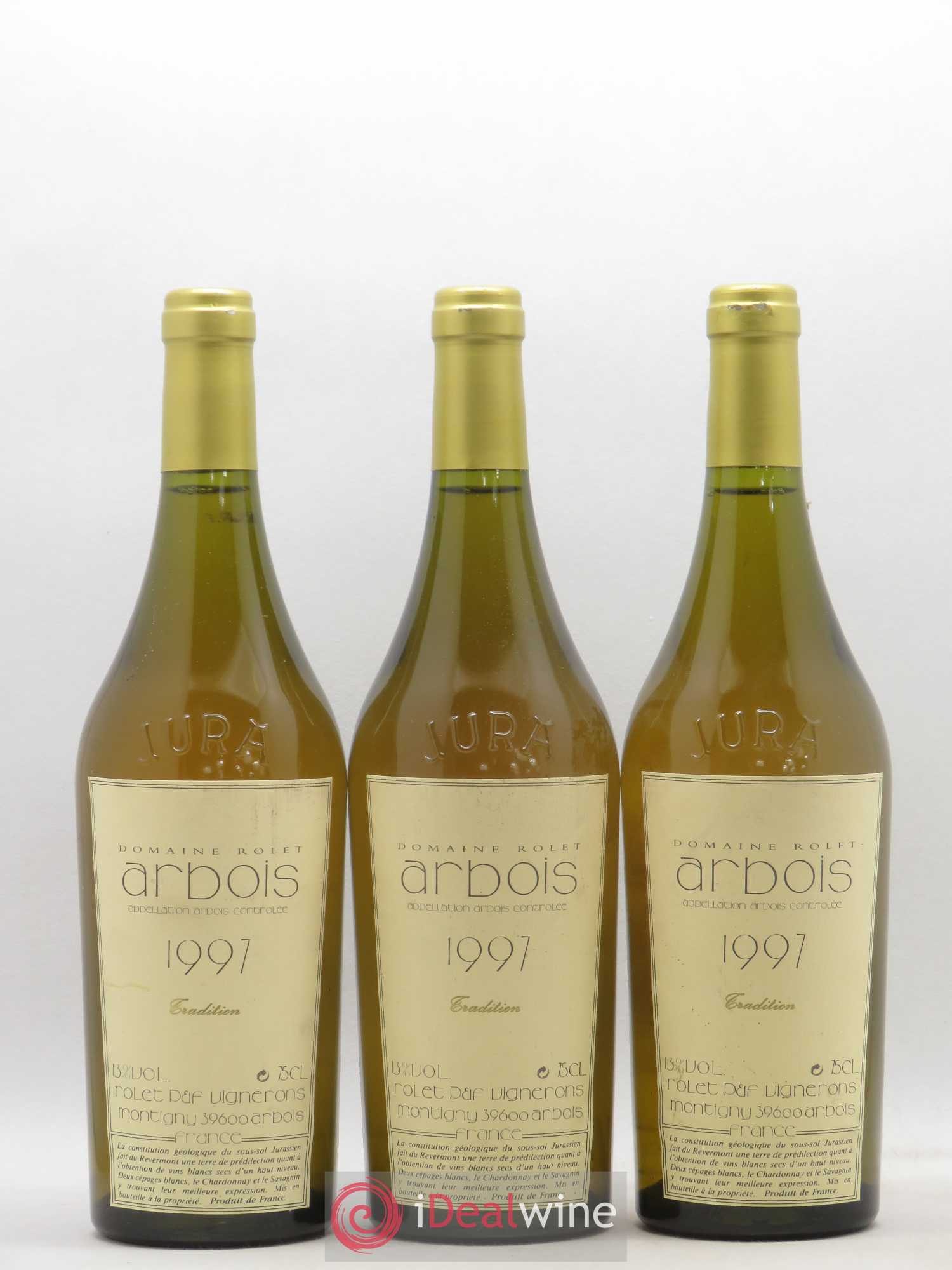 Arbois Tradition Rolet 1997 - Posten von 3 Flaschen - 0