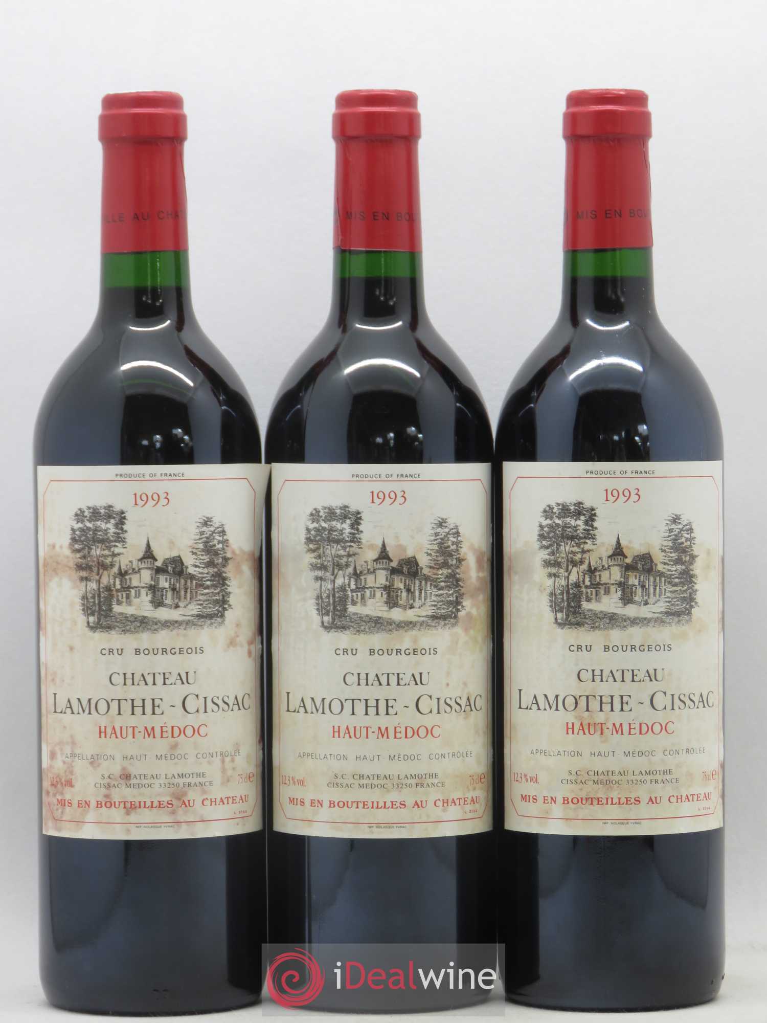 Château Lamothe Cissac Cru Bourgeois 1993 - Lot de 6 bouteilles - 2