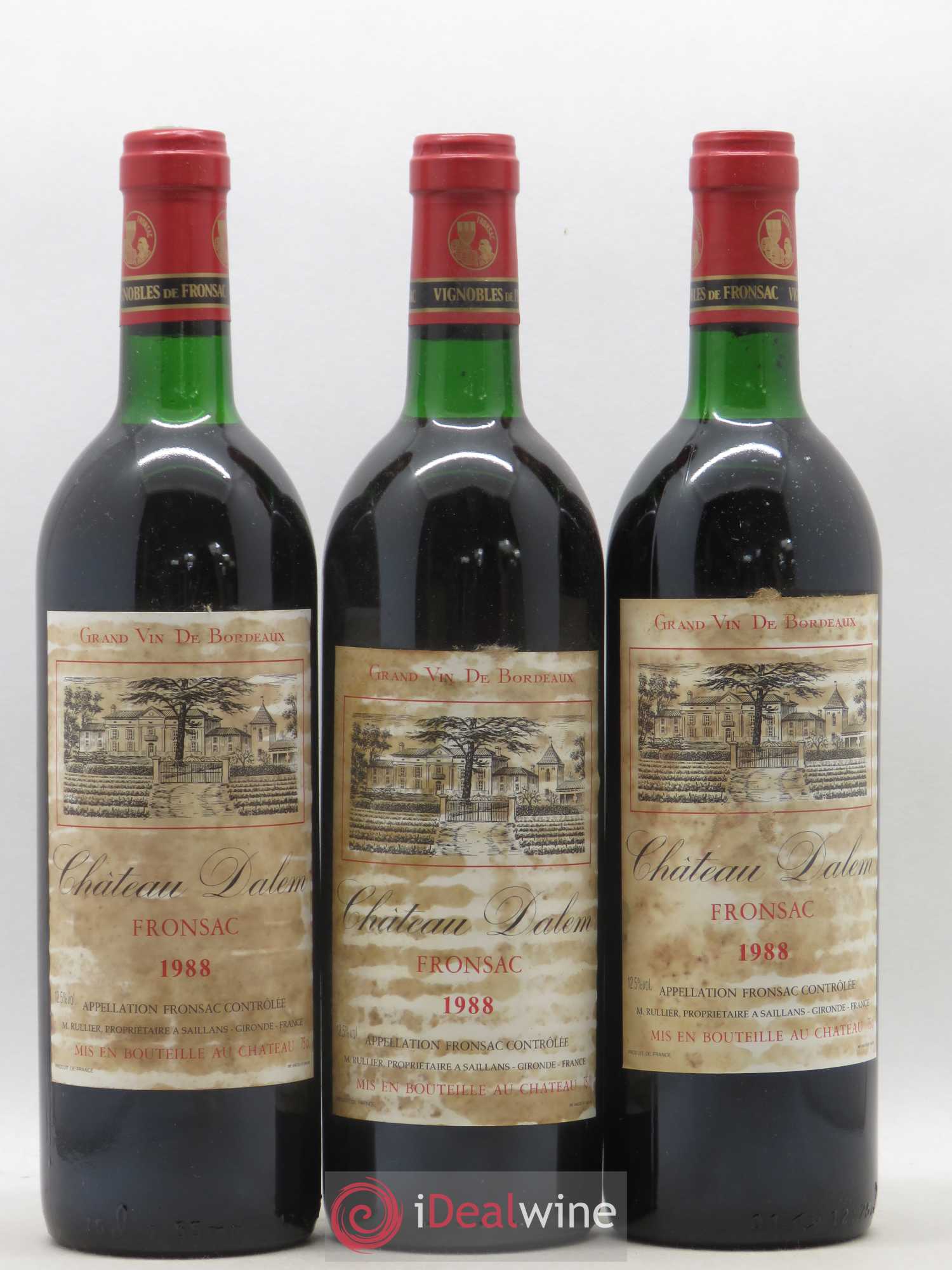 Château Dalem 1988 - Lot de 3 bouteilles - 0