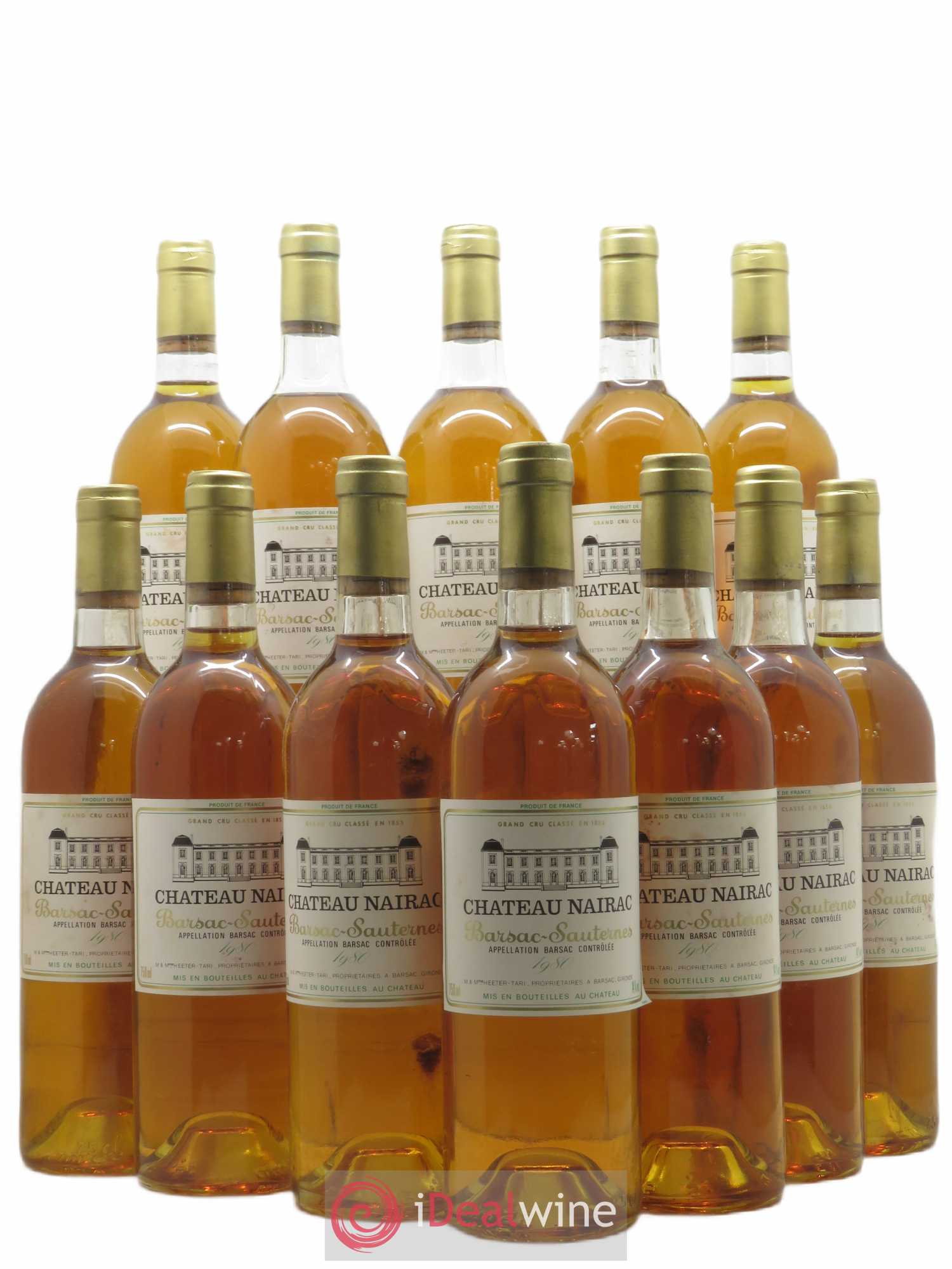 Château Nairac 2ème Grand Cru Classé 1980 - Lotto di 12 bottiglie - 0