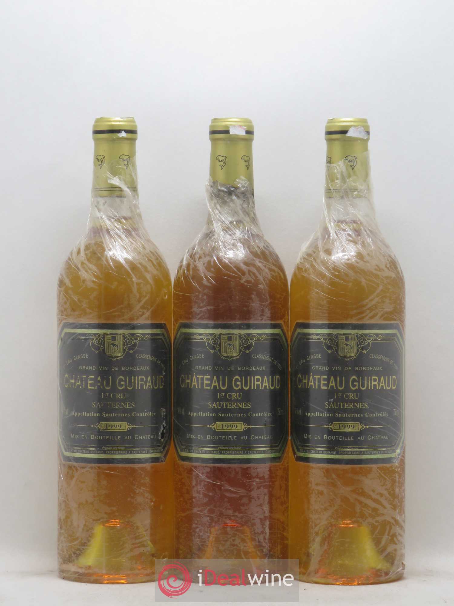 Château Guiraud 1er Grand Cru Classé 1999 - Lotto di 3 bottiglie - 0