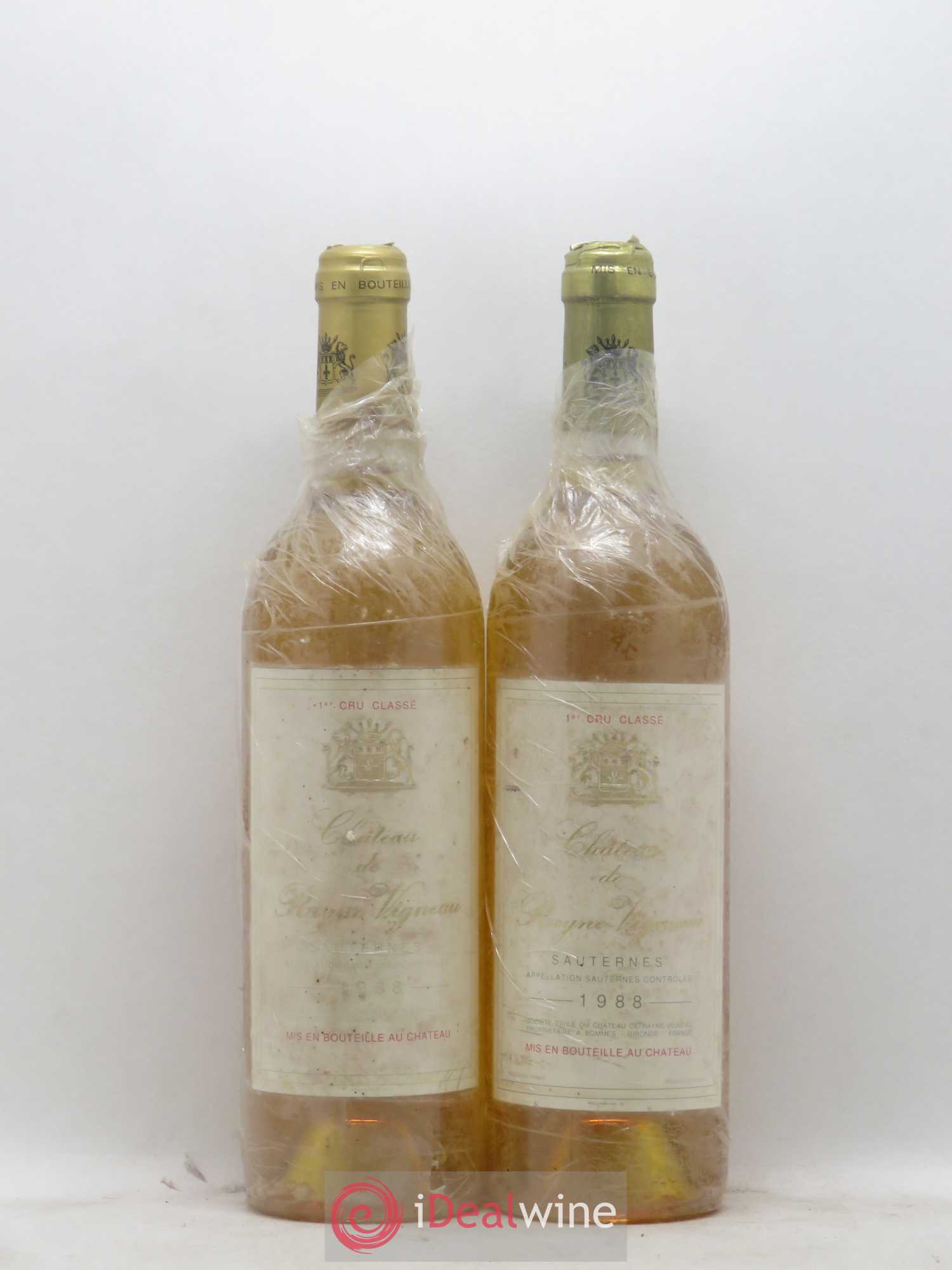 Château de Rayne Vigneau 1er Grand Cru Classé 1988 - Lotto di 2 bottiglie - 0