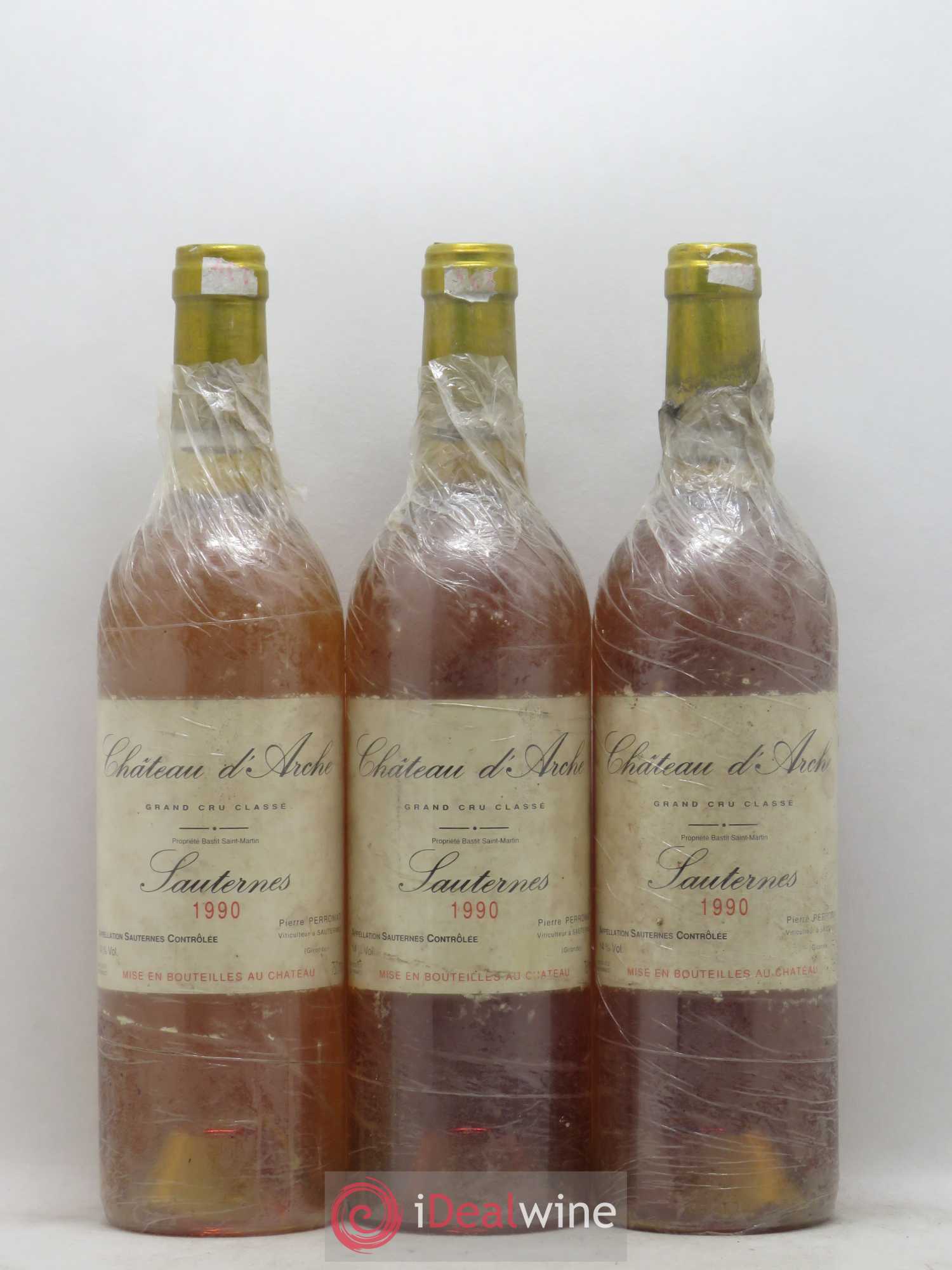 Château d' Arche 2ème Grand Cru Classé 1990 - Lotto di 3 bottiglie - 0