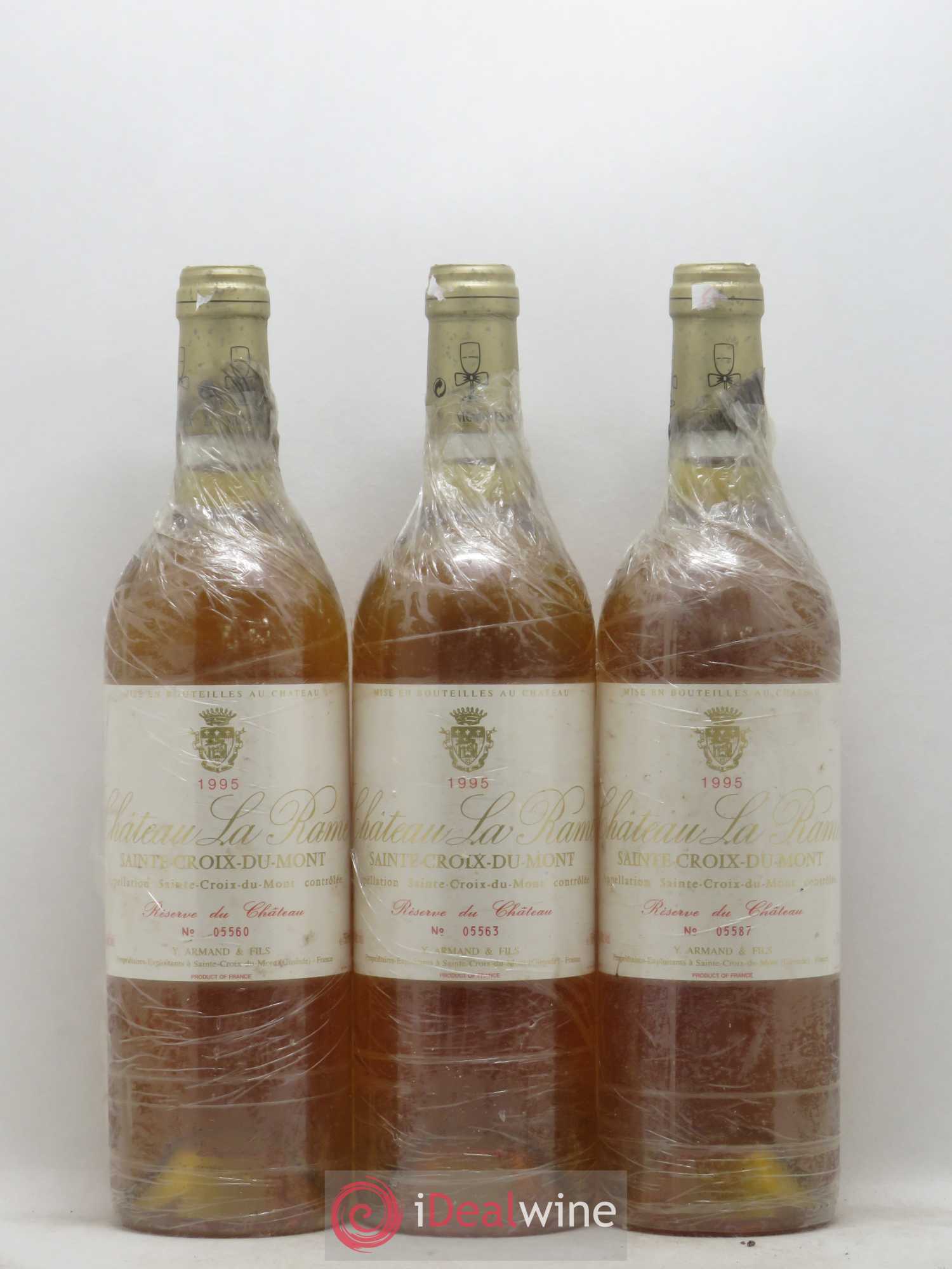 Sainte-Croix-du-Mont Château La Rame 1995 - Lotto di 3 bottiglie - 0