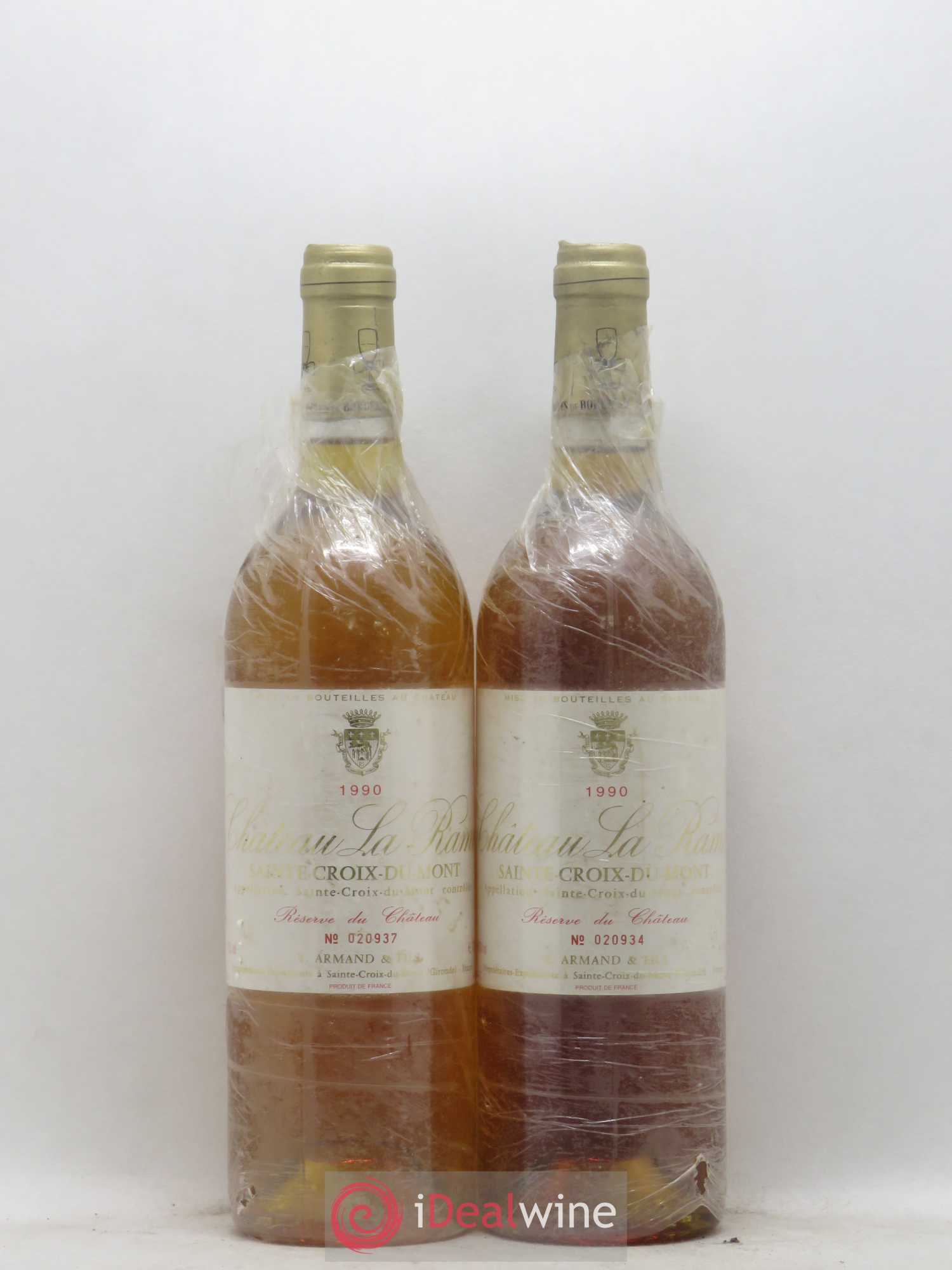 Sainte-Croix-du-Mont Château La Rame 1990 - Lotto di 2 bottiglie - 0