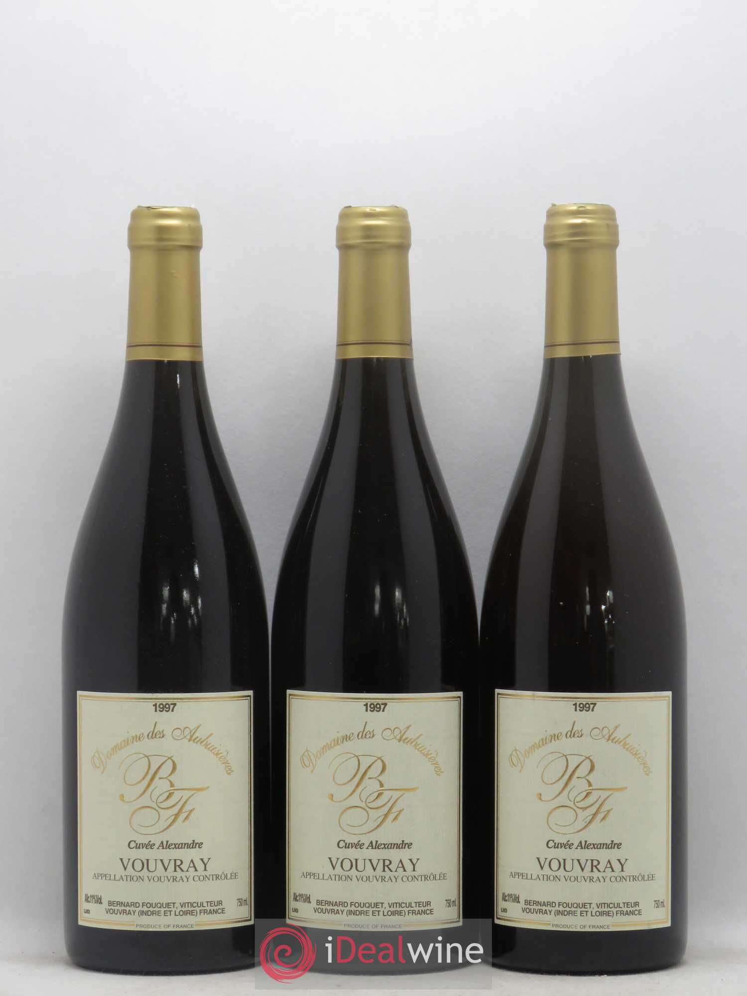 Vouvray Cuvée Alexandre Domaine des Aubuisieres 1997 - Posten von 3 Flaschen - 0